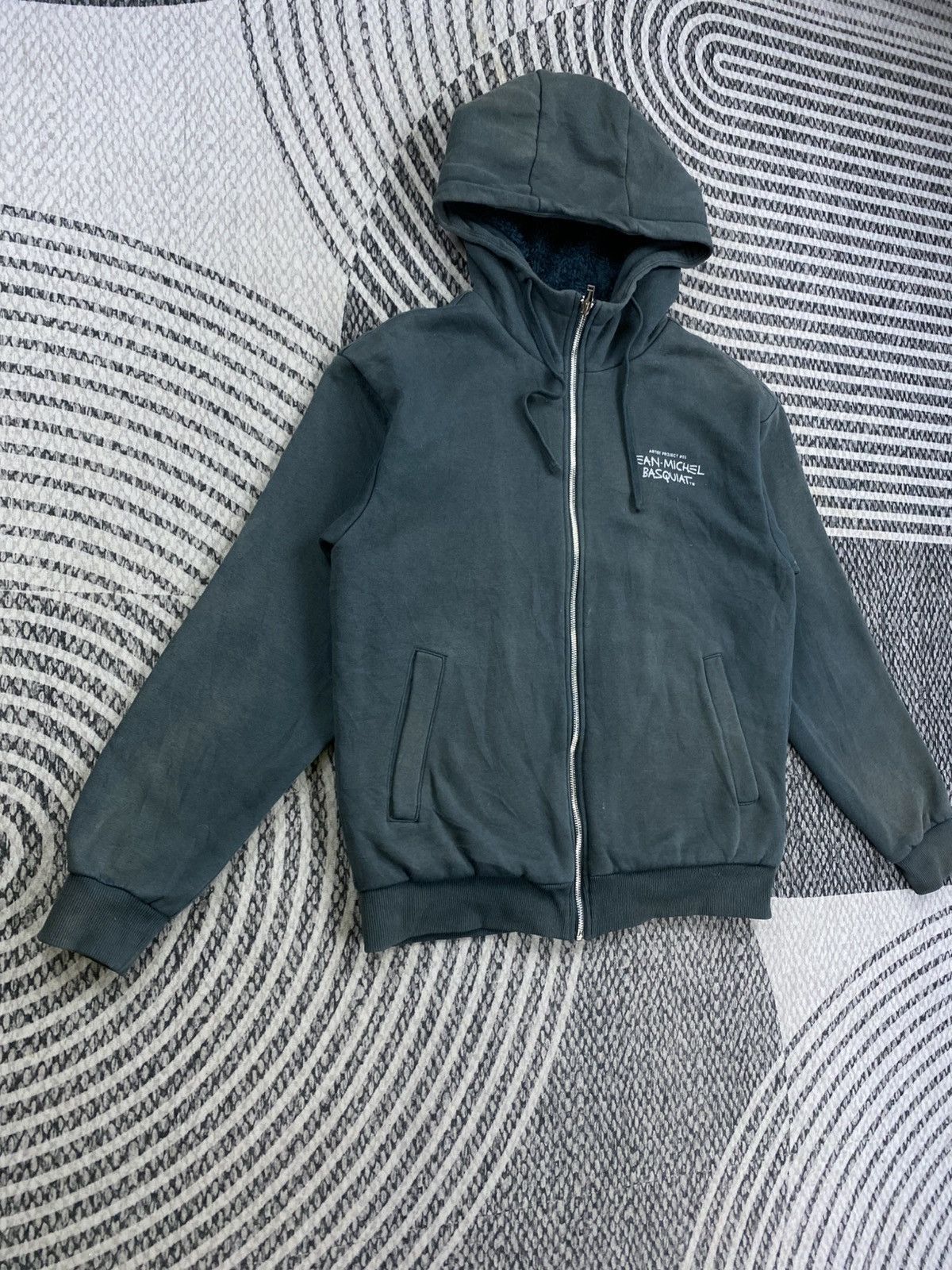 Jean-Michel Basquiat Vtg Jean Michel Basquiat Collaboration Hooded Zipper Size US M / EU 48-50 / 2 - 3 Thumbnail