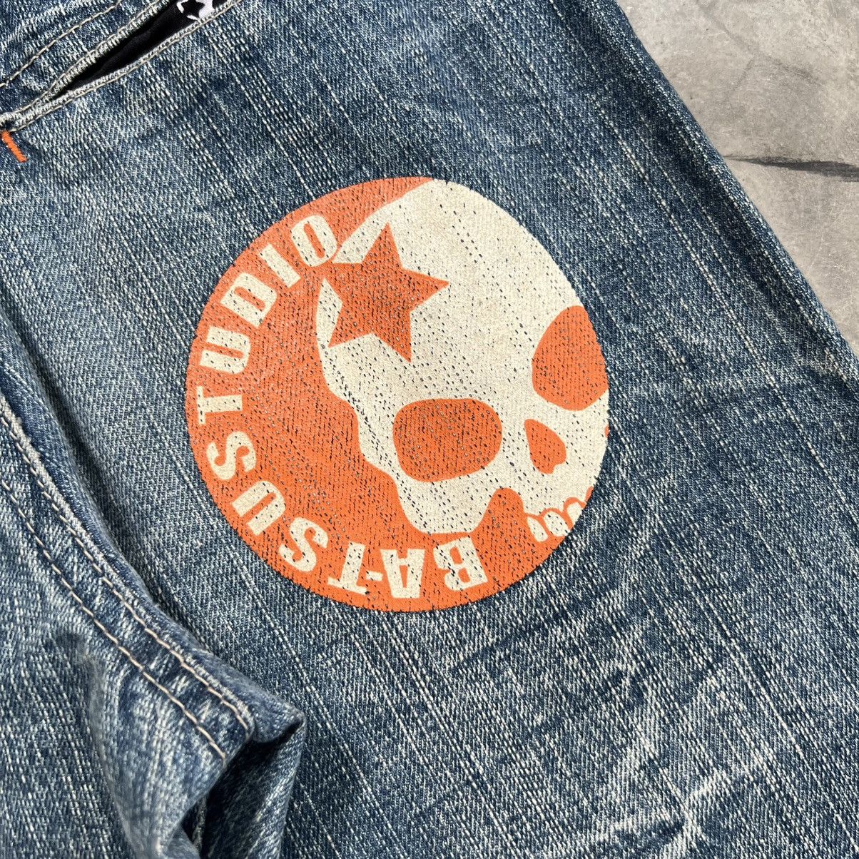 Hysteric Glamour 2000s Ba-Tsu Studio Vkei Style Skull Faded Jeans Size US 26 / EU 42 - 7 Thumbnail