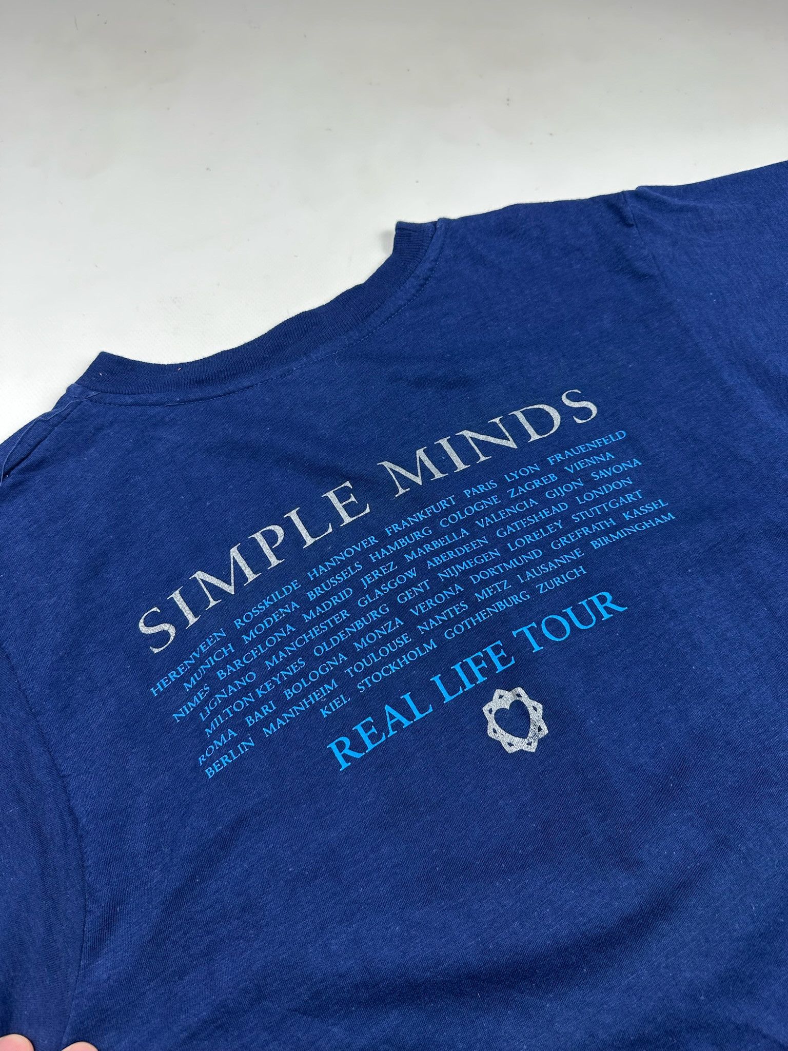 Band Tees Vintage 1991 Simple Minds The Real Tour T-Shirt acid print Size US M / EU 48-50 / 2 - 4 Thumbnail