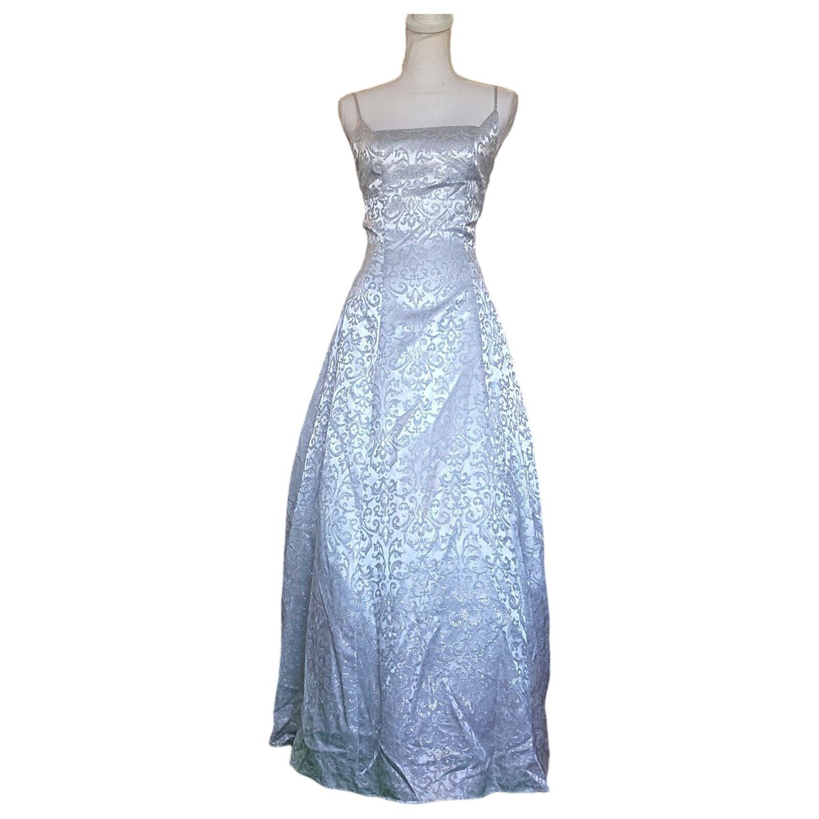 navy blue dress for baby girl Vintage 2000s Purple iridescent Beaded Tulle princess formal Prom dress  Gown main image 1