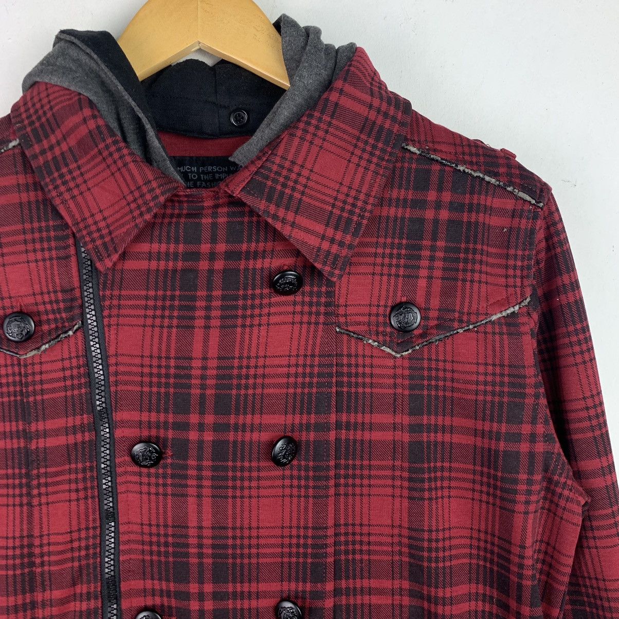 Designer × Japanese Brand × Vintage Vintage Japanese Brand Chekered Hoodies Jacket Size US XL / EU 56 / 4 - 3 Thumbnail