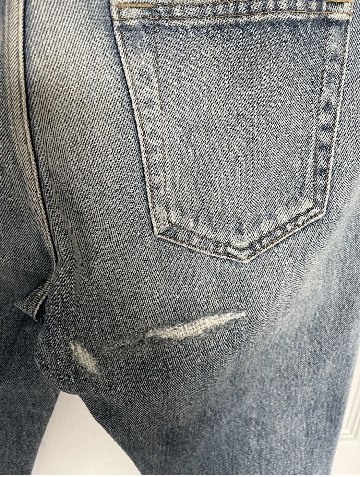 Saint Laurent Paris Saint Laurent Men Jeans Stonewash Distressed Size 29 D02 Size US 29 - 7 Thumbnail