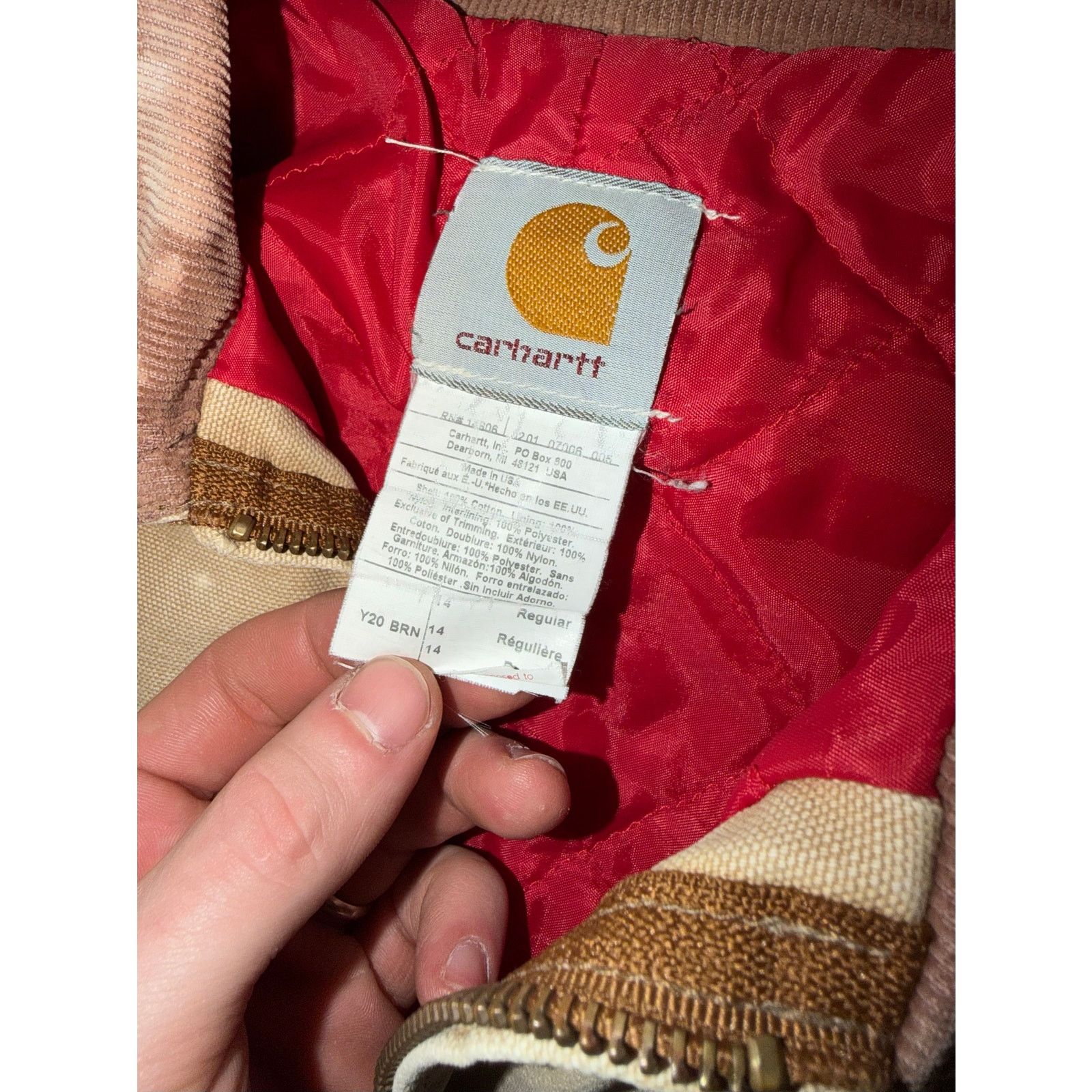Carhartt Carhartt Vintage 90s Detroit Y20 BRN Bleach Custom Size 14 Size XS / US 0-2 / IT 36-38 - 4 Thumbnail