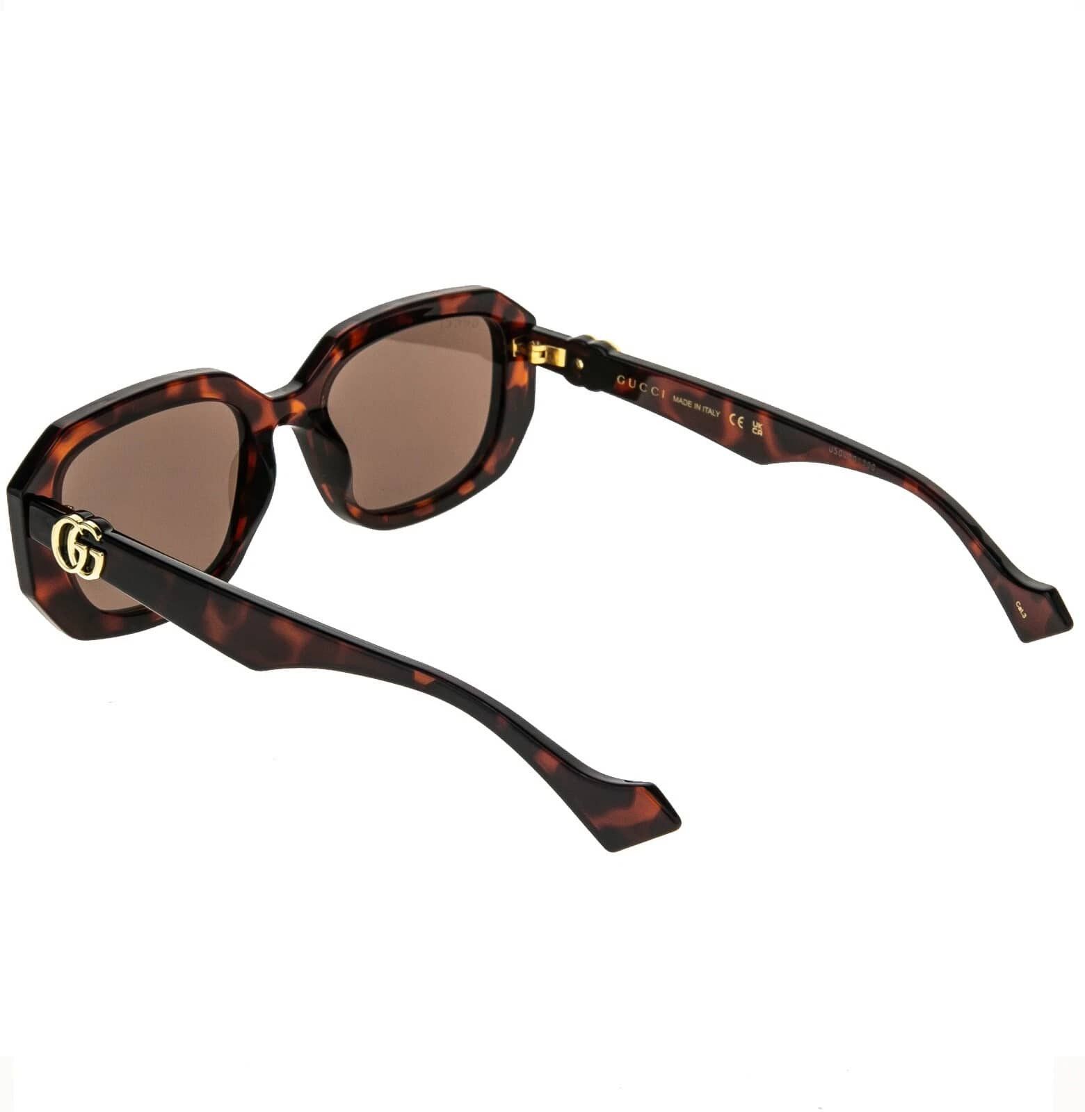 Gucci GUCCI 1535 Brown Geometric Gg1535S Runway Sunglasses 002 Size ONE SIZE - 3 Thumbnail