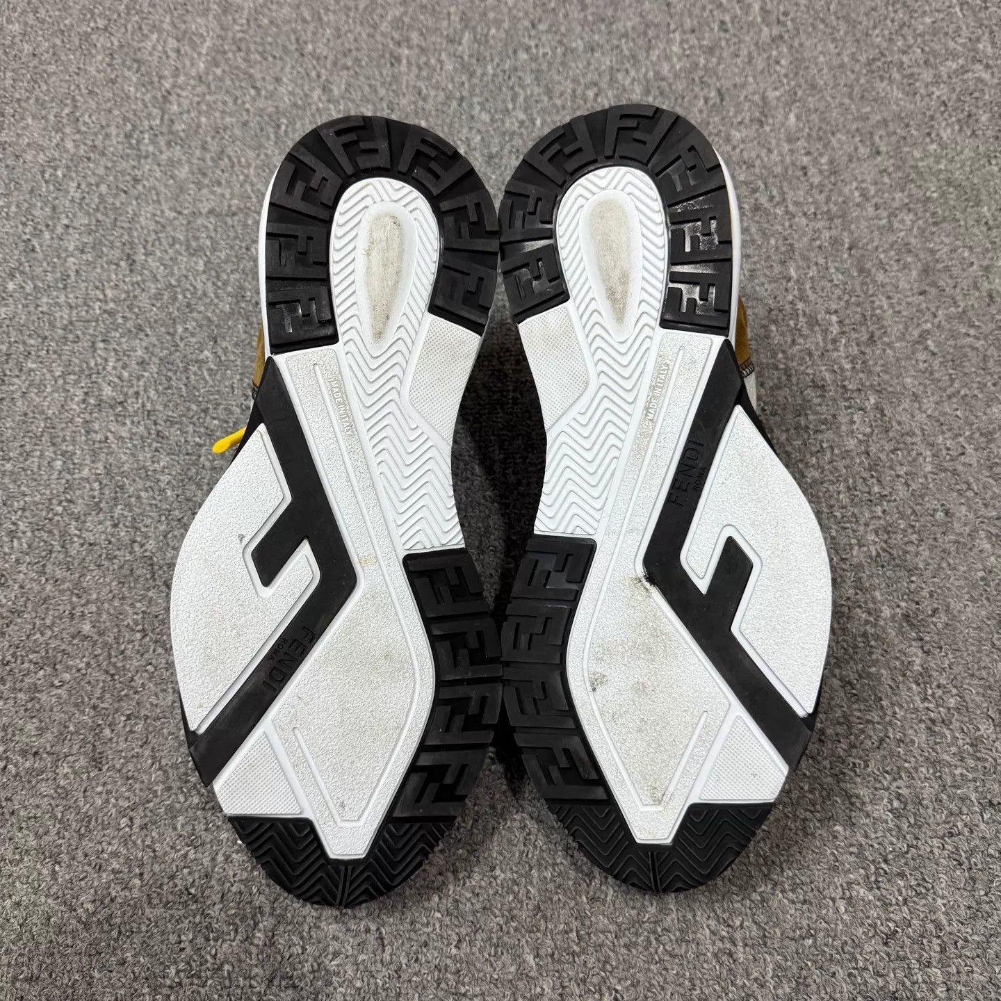 Fendi Fendi Flow black & yellow sneakers 44 Size US 11 / EU 44 - 6 Thumbnail