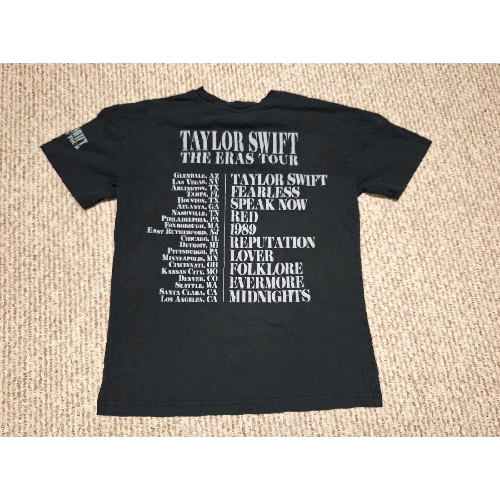 Vintage Taylor Swift Eras Tour US Band Nashville TN Paramore Shirt S Women Black Size S / US 4 / IT 40 - 5 Thumbnail