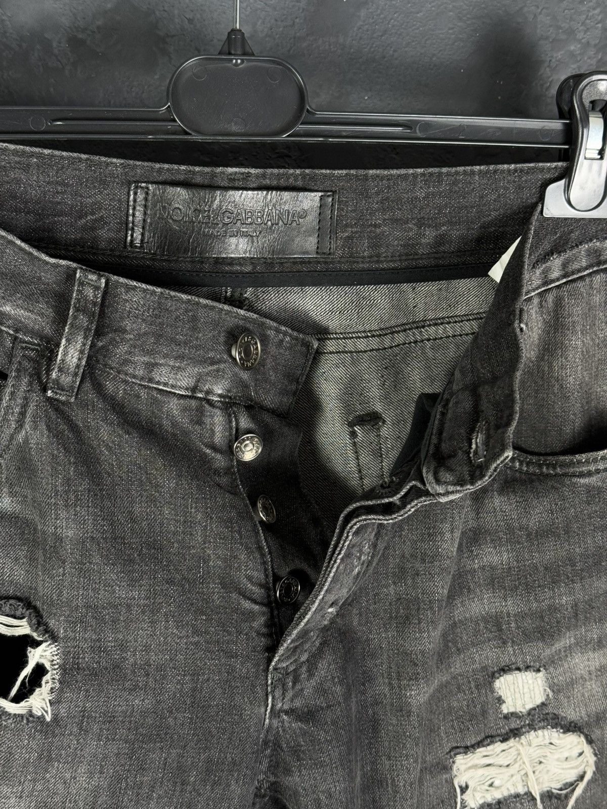 Dolce & Gabbana Dolce Gabbana Ripped Denim Jeans Size US 34 / EU 50 - 11 Thumbnail