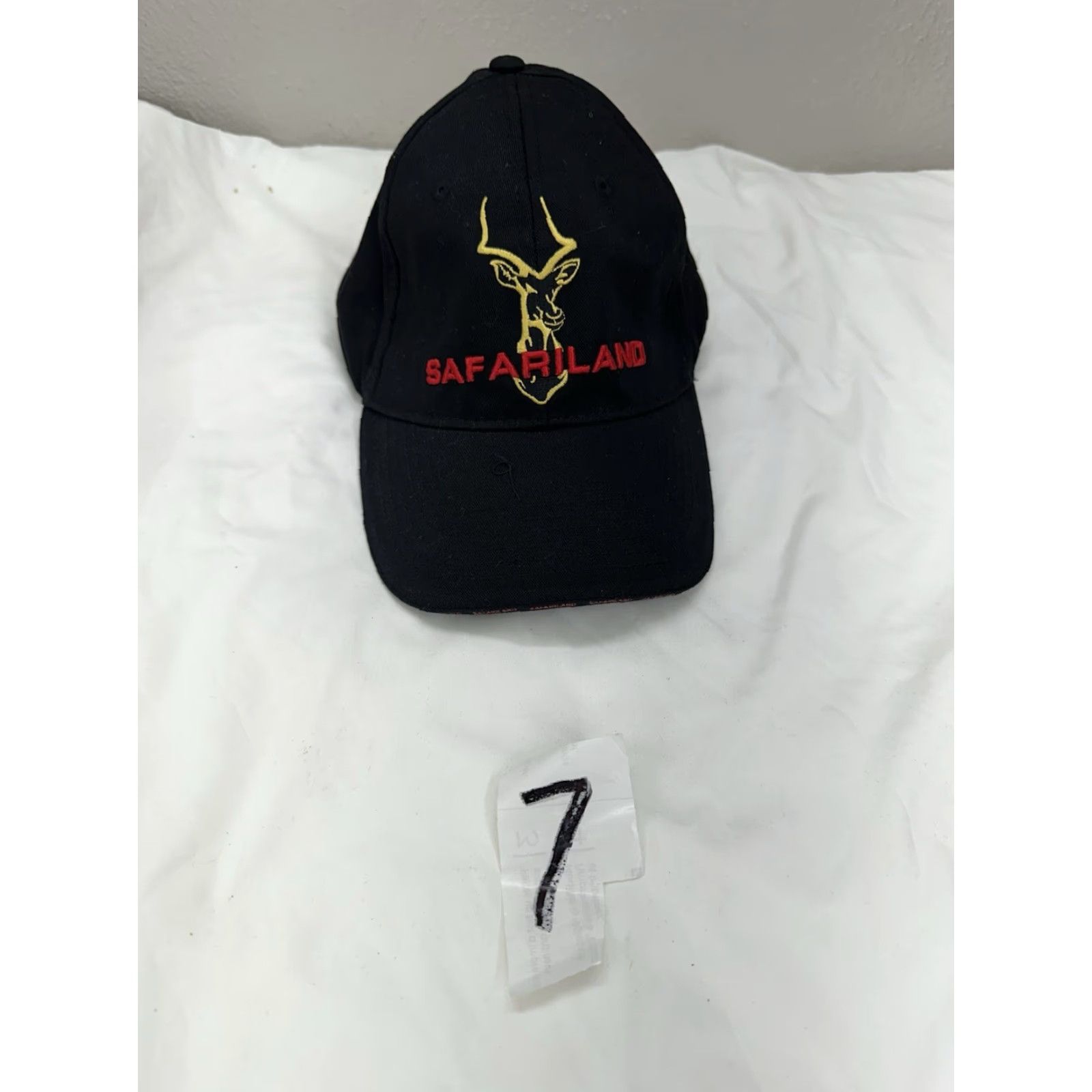 Vintage Safari Land Baseball Hat Black Embroidered Logo Adjustable Baseball Cap Mens One Size Size ONE SIZE - 7 Thumbnail