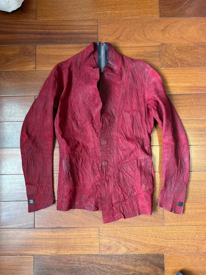 Isaac Sellam Experience Isaac Sellam Dragon Bone Leather Jacket - dmc Size US S / EU 44-46 / 1 - 1 Thumbnail