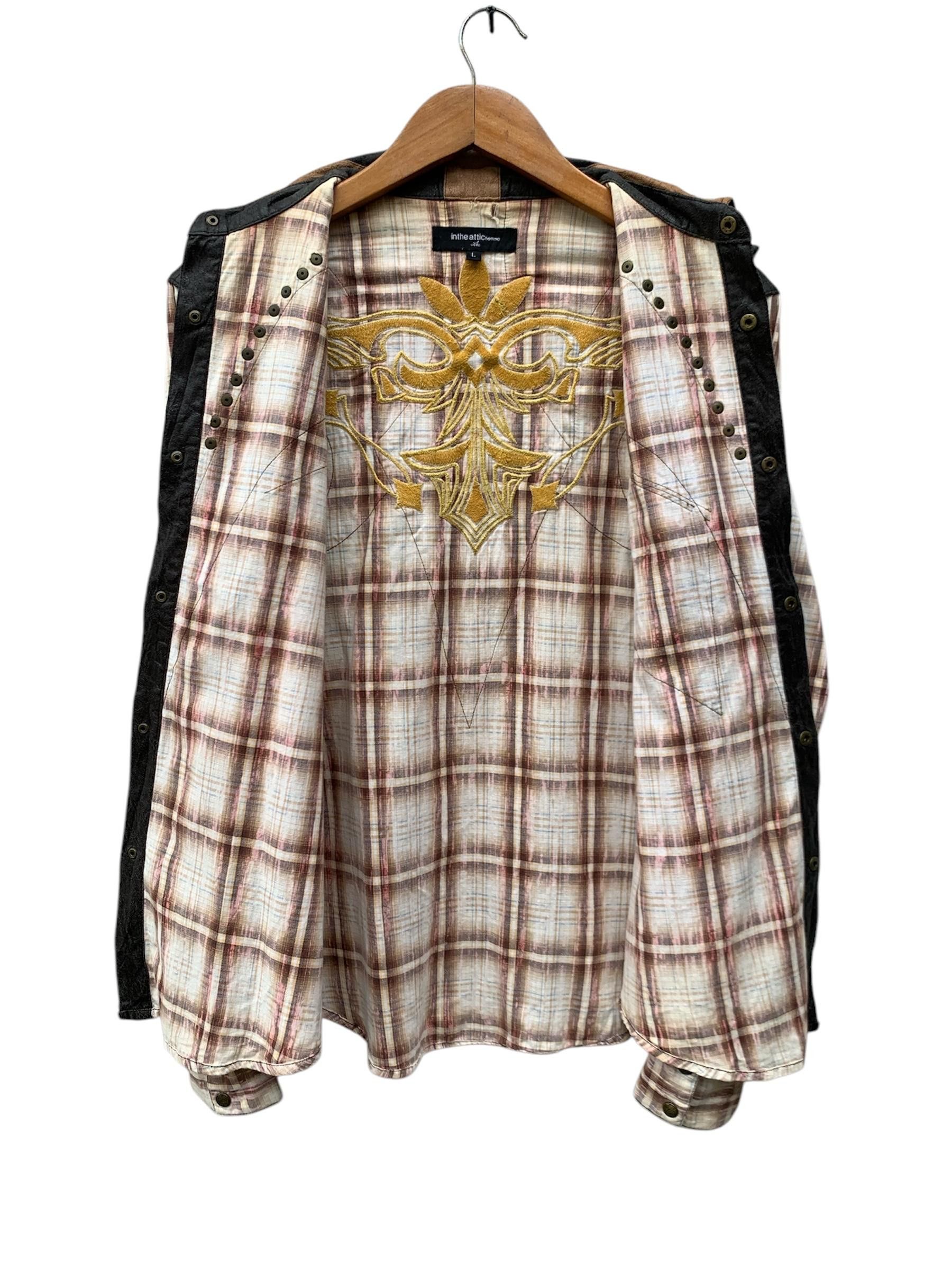 In The Attic Vintage Rare In The Attic Homme Button Shirt Size US L / EU 52-54 / 3 - 4 Thumbnail