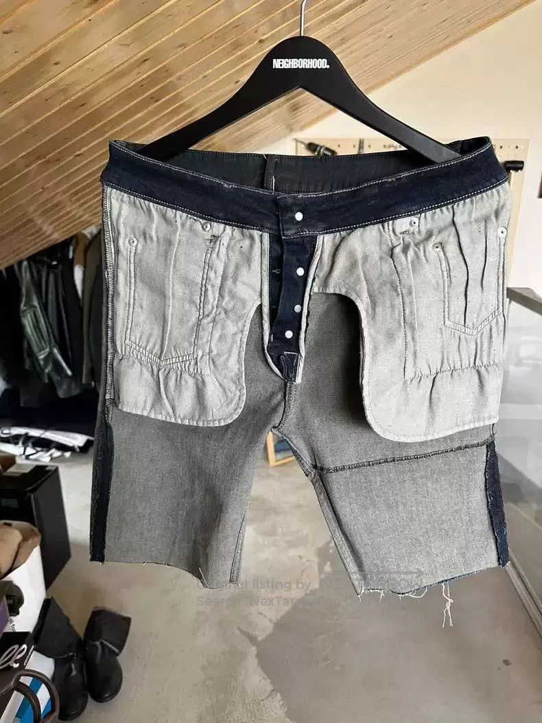 Rick Owens Rick Owens Men's denim stitching shorts. Size US 32 / EU 48 - 3 Thumbnail