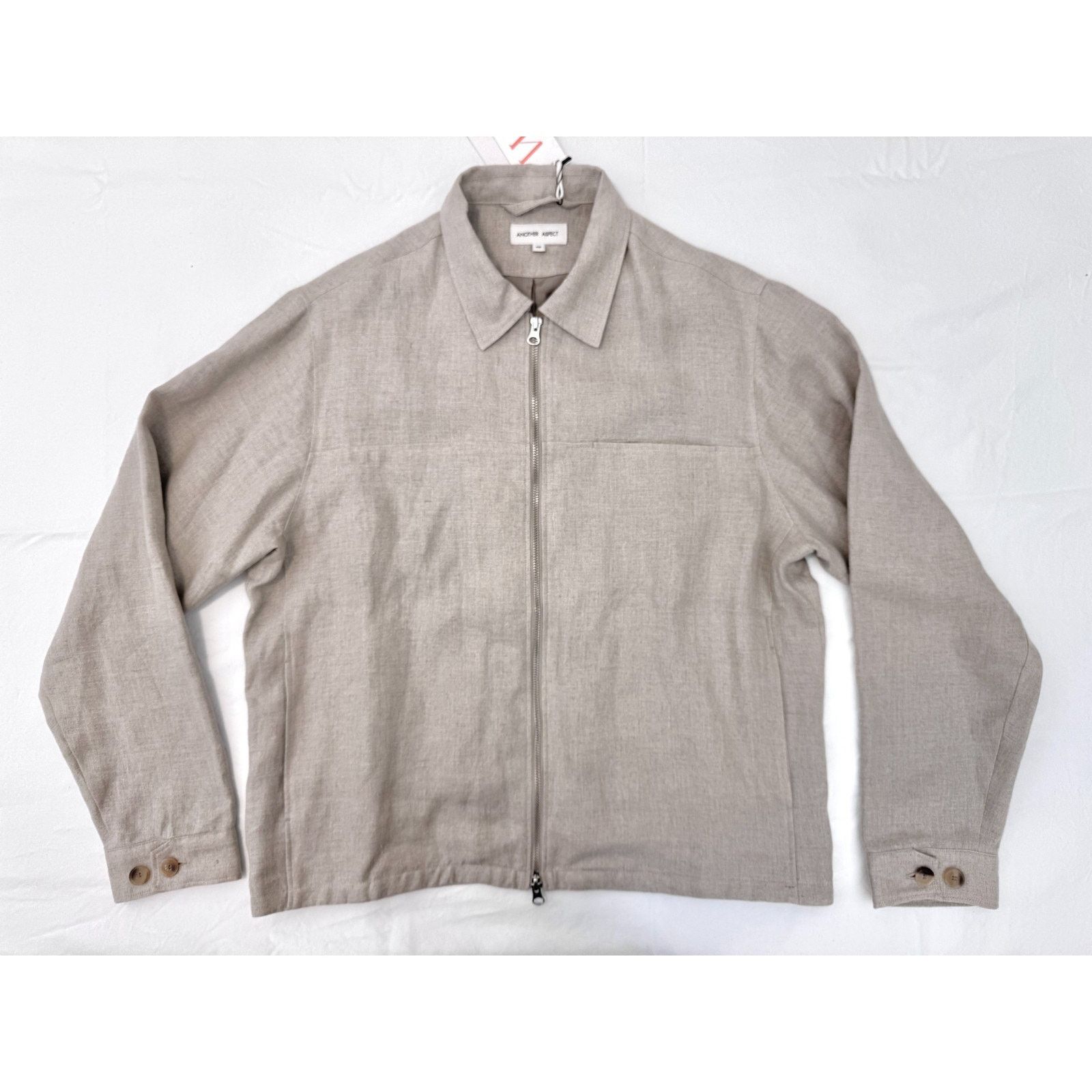NWT Another Aspect Overshirt 3.0 Beige Linen Jacket (Fits M)