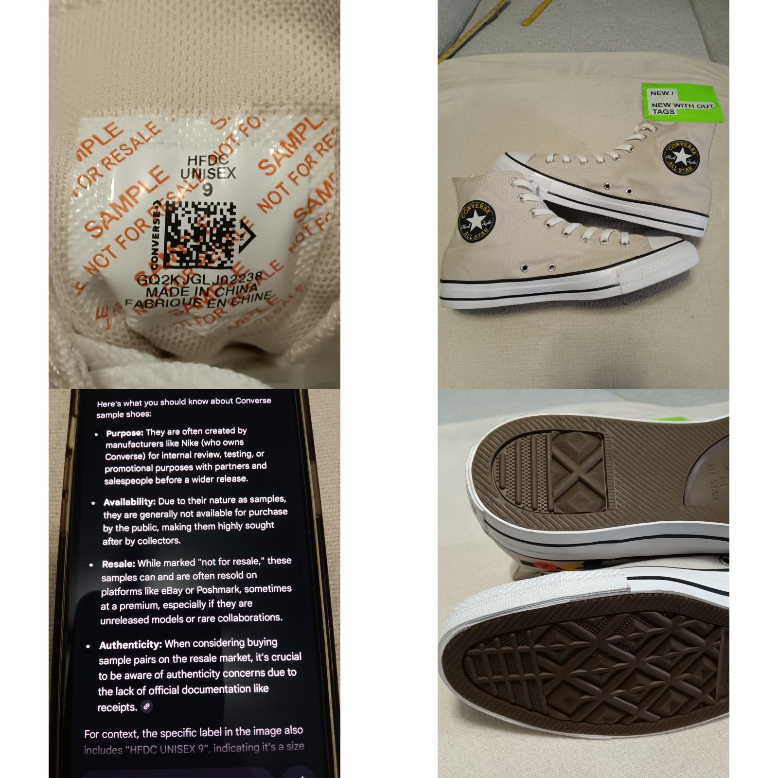 Converse Converse Chuck Taylor All Star Floral Embroidered High Top Sneakers Sample Uni 9 Size M / US 6-8 / IT 42-44 - 8 Thumbnail
