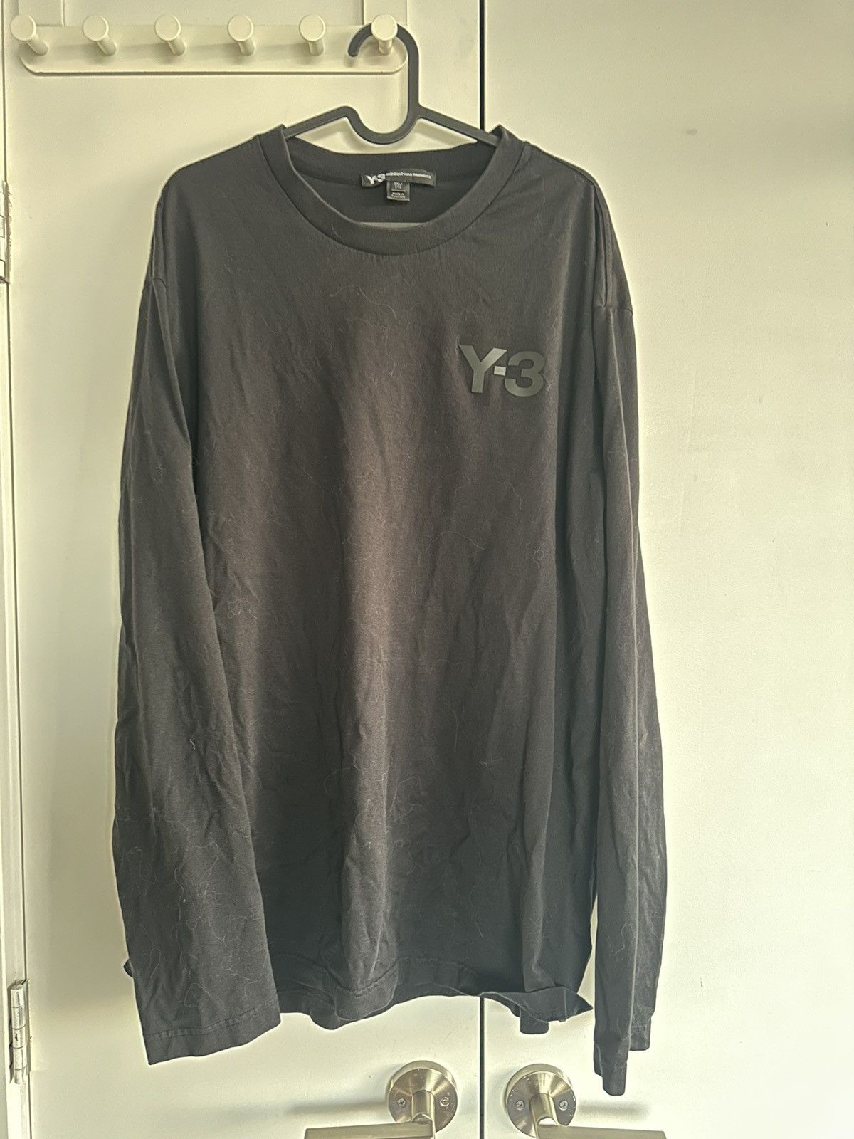 Y-3 Y-3 blac logo long sleeve tshirt Size US XXL / EU 58 / 5 - 1 Thumbnail