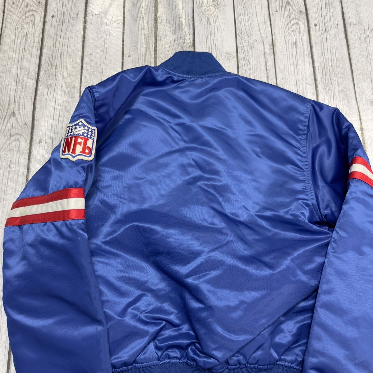 NFL × Starter × Vintage Vintage New York Giants satin bomber jacket Size US L / EU 52-54 / 3 - 4 Thumbnail
