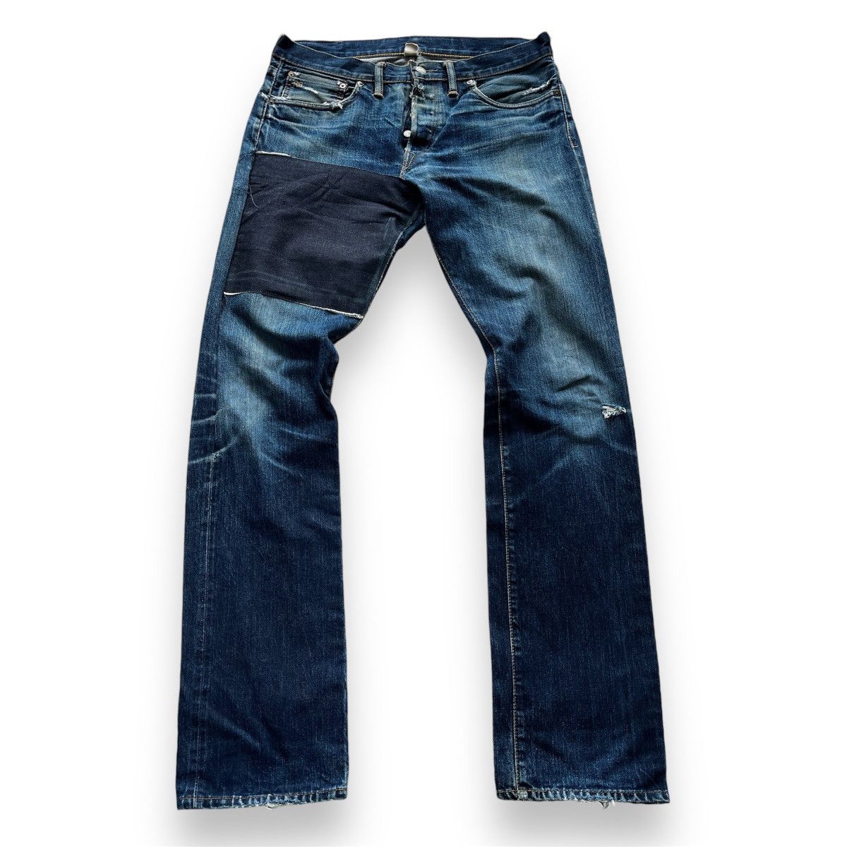 RRL Ralph Lauren Vintage RRL Ralph Lauren Hidden Rivet Distressed Denim Size US 34 / EU 50 - 2 Thumbnail