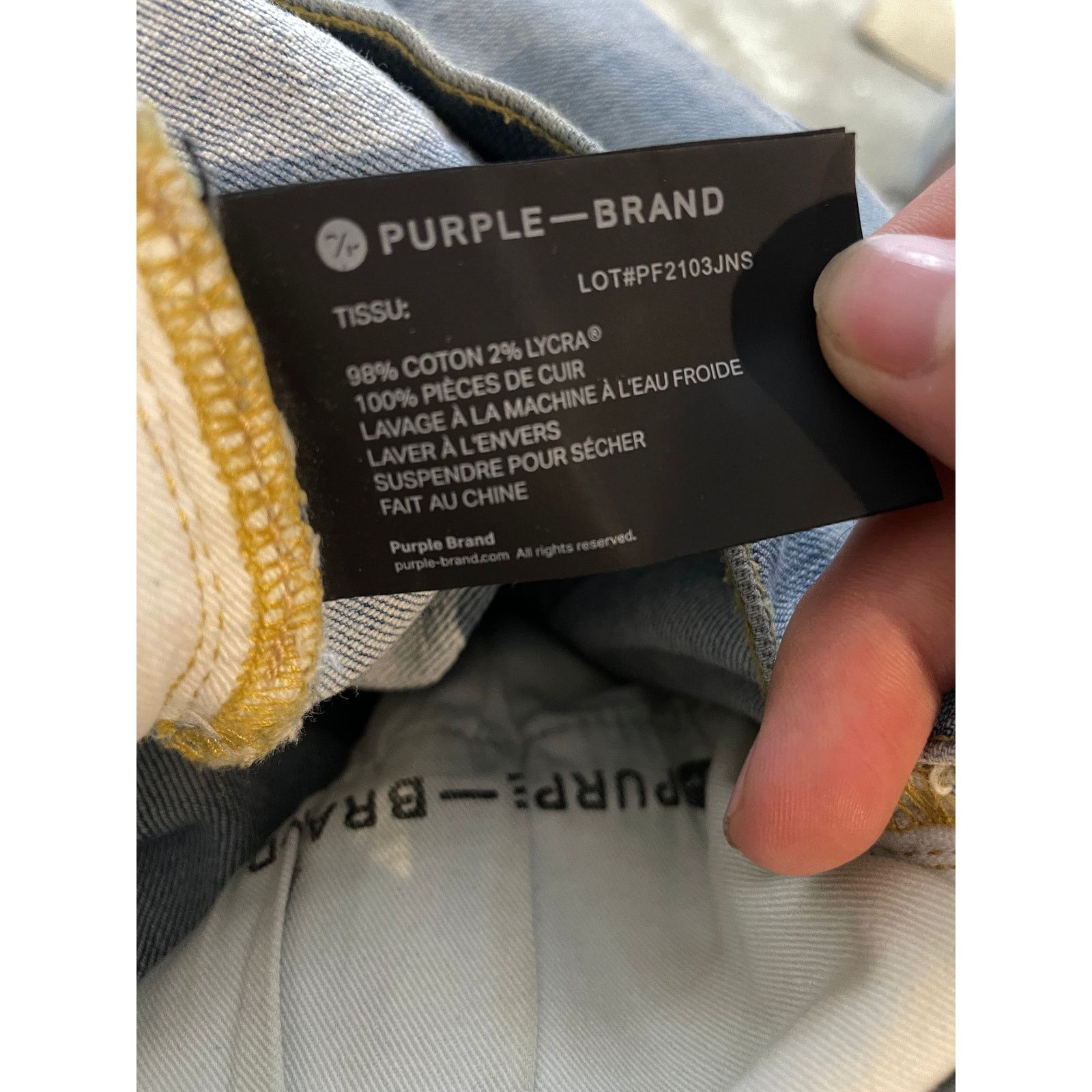 Purple Brand Purple Jeans Light Wash Ripped Used 32 Size US 32 / EU 48 - 6 Thumbnail