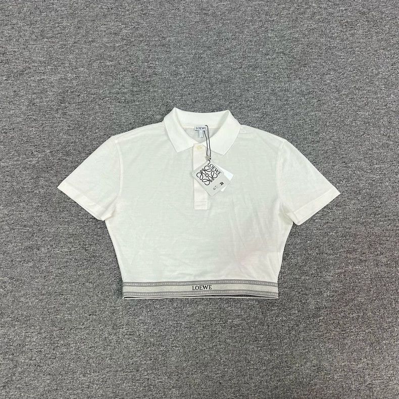 Loewe Loewe Short Polo Shirt with Logo on the Bottom Size S / US 4 / IT 40 - 1 Thumbnail
