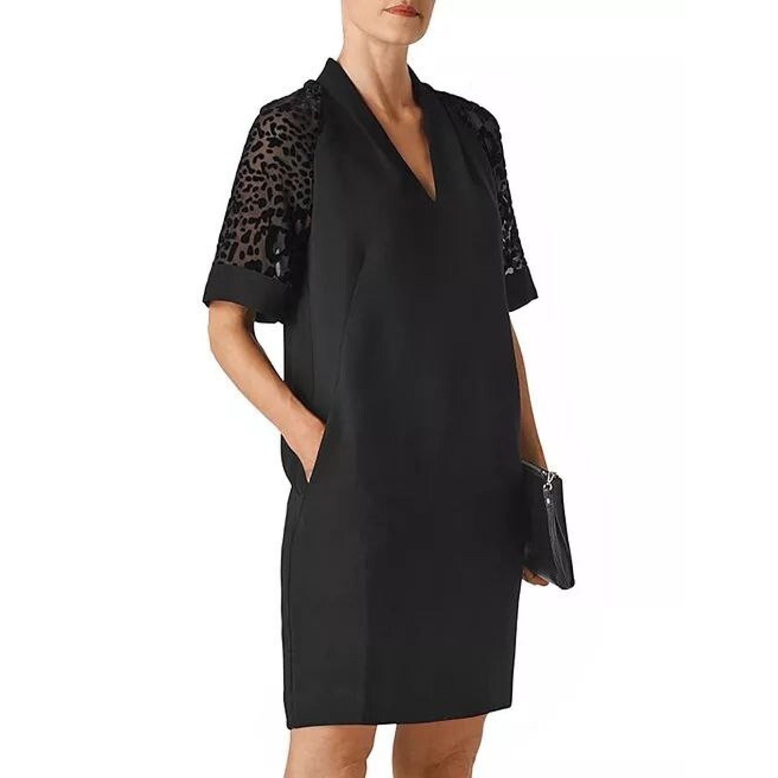 Whistles Whistles office Lina Animal print Sleve Dress Size 2 A000475 Size XS / US 0-2 / IT 36-38 - 1 Thumbnail
