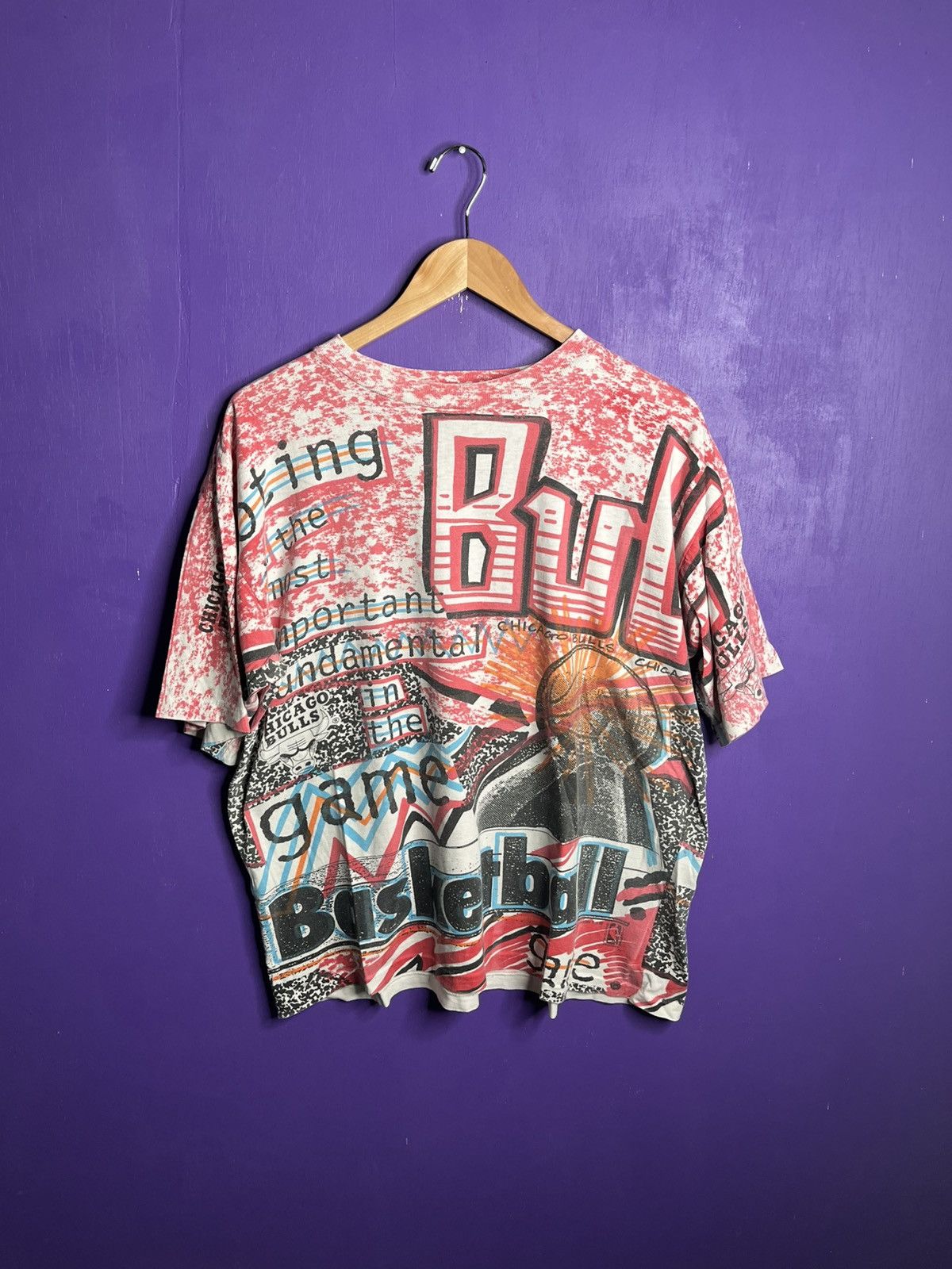NBA × Vintage Vintage 90s Chicago Bulls shooting AOP t-shirt Size US L / EU 52-54 / 3 - 1 Thumbnail
