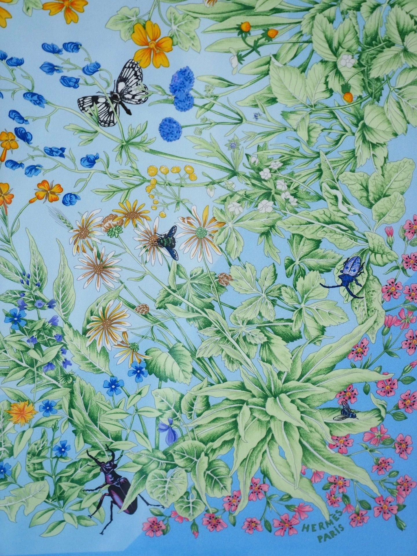 Hermes Hermes LA PRAIRIE Silk Scarf 90cm 1994/2002 Size ONE SIZE - 5 Thumbnail