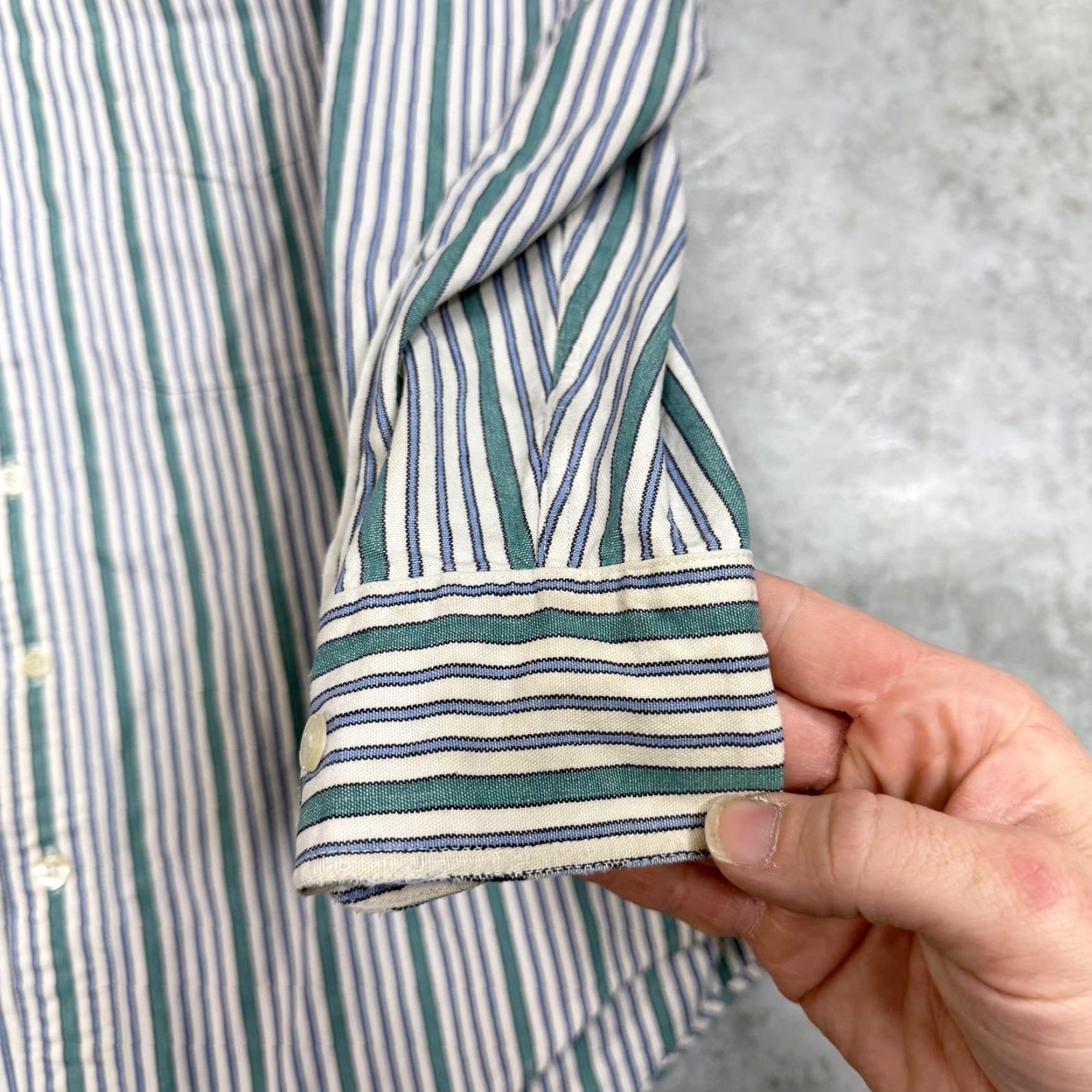 Banana Republic VINTAGE Banana Republic Shirt Mens Small Cotton Stripe Long Sleeve Button Down Size US S / EU 44-46 / 1 - 2 Thumbnail