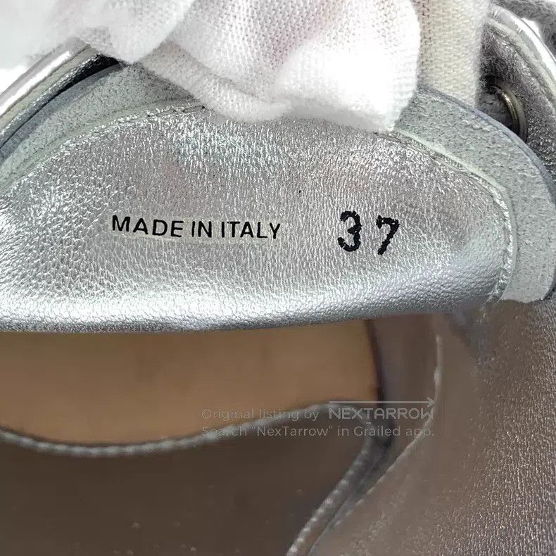 Prada Prada Silver Baroque carved lace-up casual flat muffin sho Size US 6.5 / IT 36.5 - 6 Thumbnail