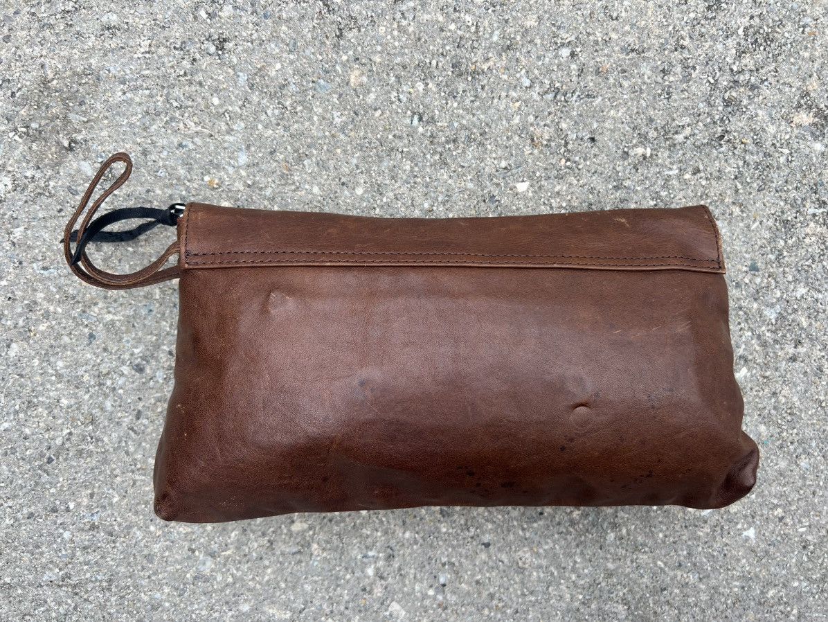 Leather Far Eastern Enthusiast Japan Patina Leather Clutch Bag Size ONE SIZE - 5 Thumbnail
