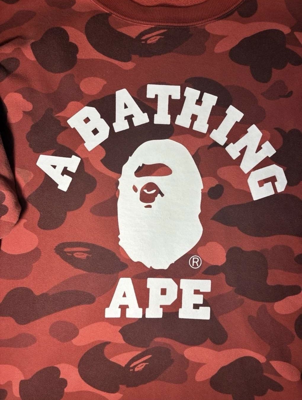 Bape Red Bape Camo Sweater Size US L / EU 52-54 / 3 - 2 Thumbnail