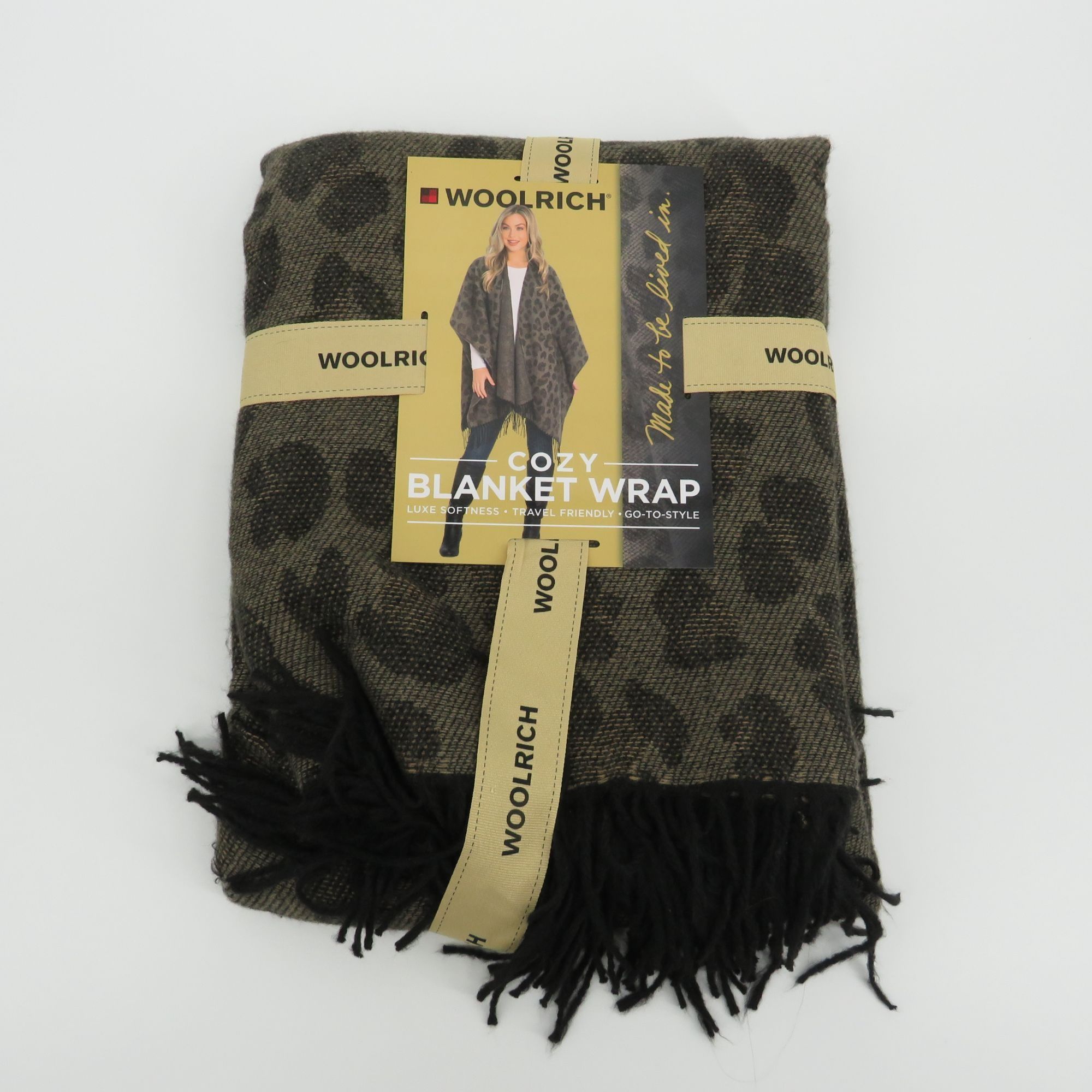 Other Woolrich Cozy Blanket Wrap In Lana Leopard Design NWT $60 Size ONE SIZE - 1 Thumbnail