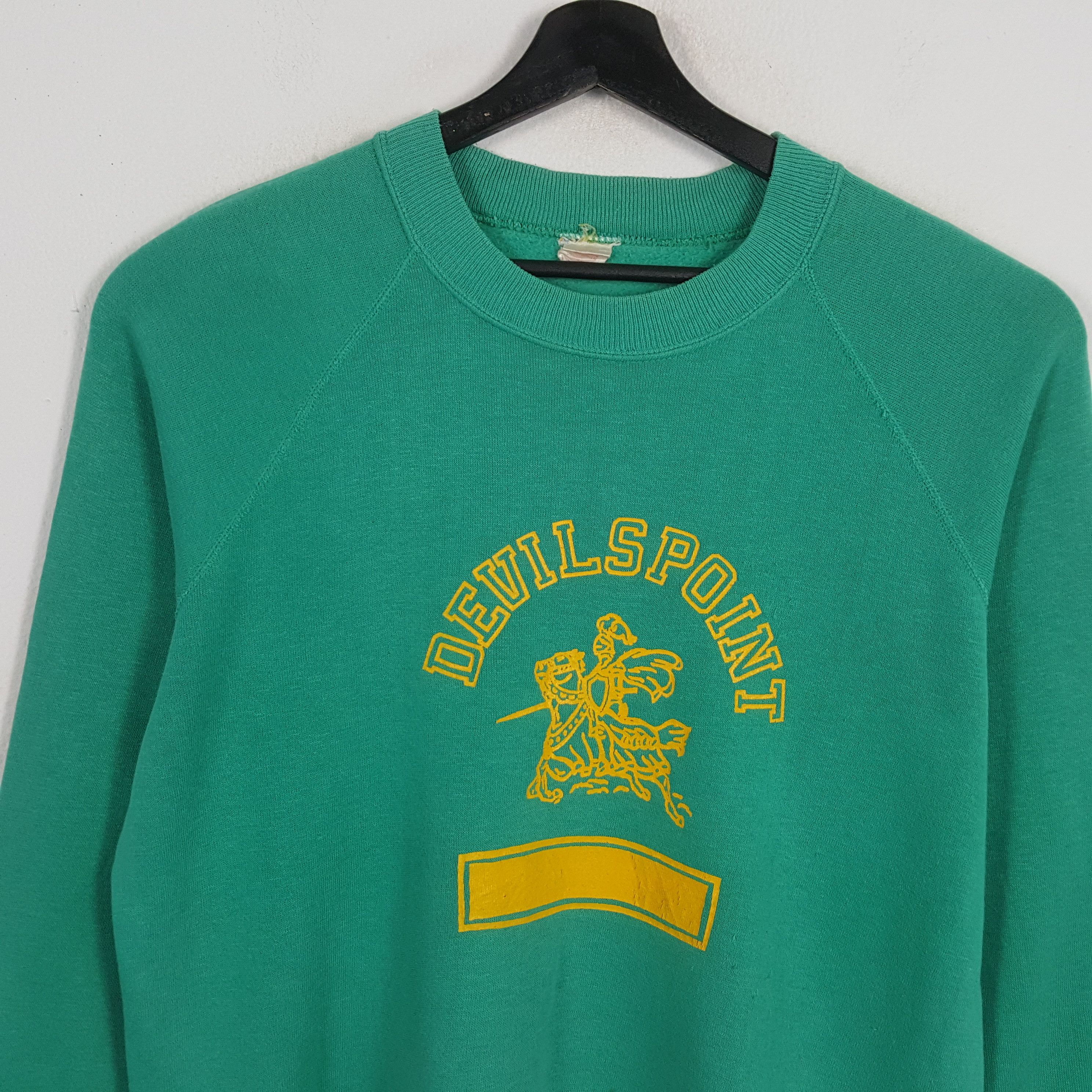 Vintage DEVILS POINT Streetwear Style Vintage Sweatshirt Size US L / EU 52-54 / 3 - 2 Thumbnail