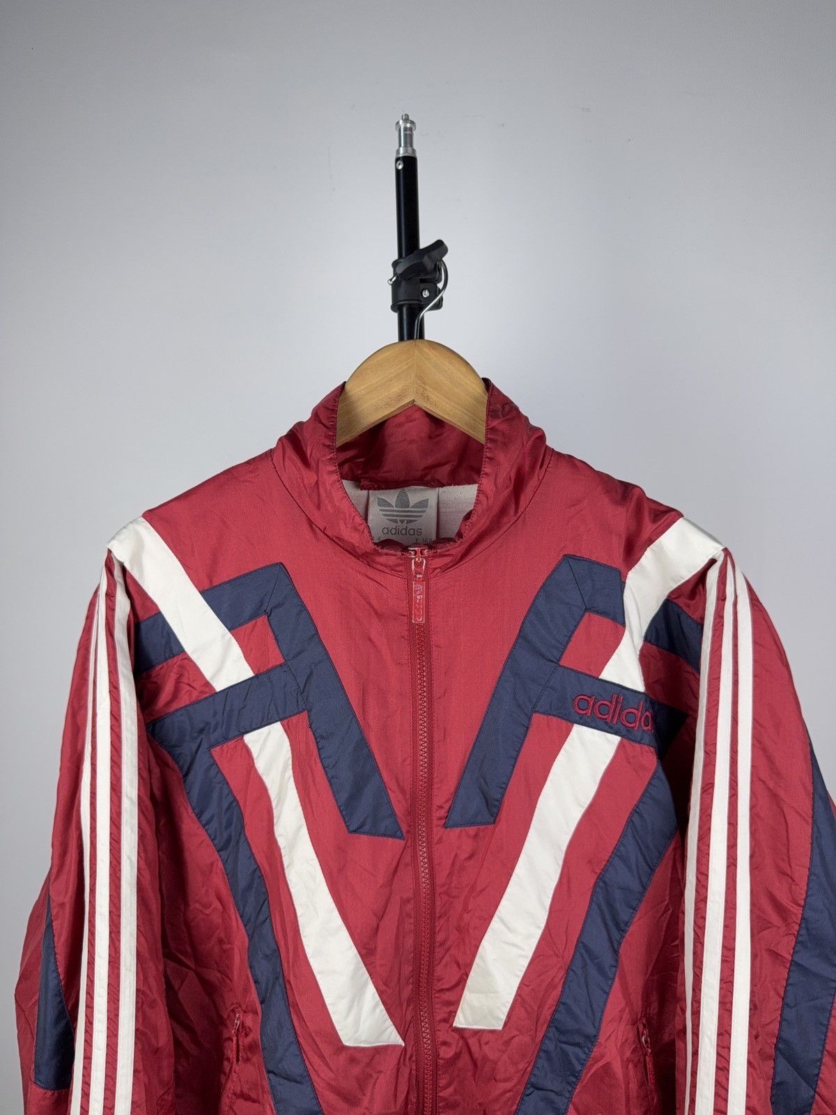Adidas Vintage Adidas Red Track Jacket DTV BUCHS 90s Size Size US S / EU 44-46 / 1 - 2 Thumbnail