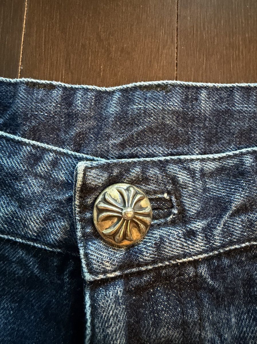 Chrome Hearts Chrome Hearts Black Leather Cross Patch Shorts Size US 31 - 3 Thumbnail
