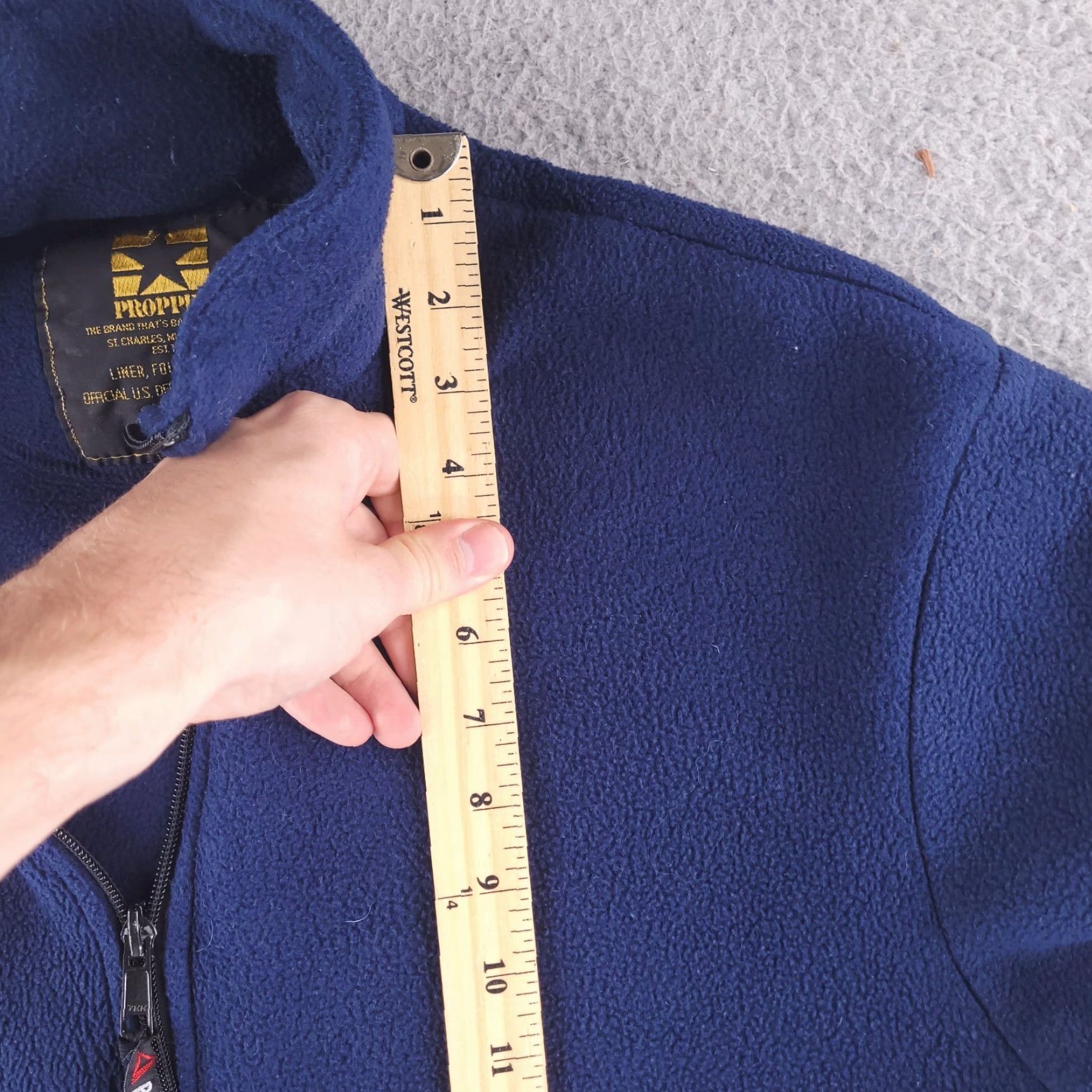 Propper VINTAGE Propper Foul Weather Jacket Mens Large Liner Full Zip USA Military Fleece Size US L / EU 52-54 / 3 - 5 Thumbnail