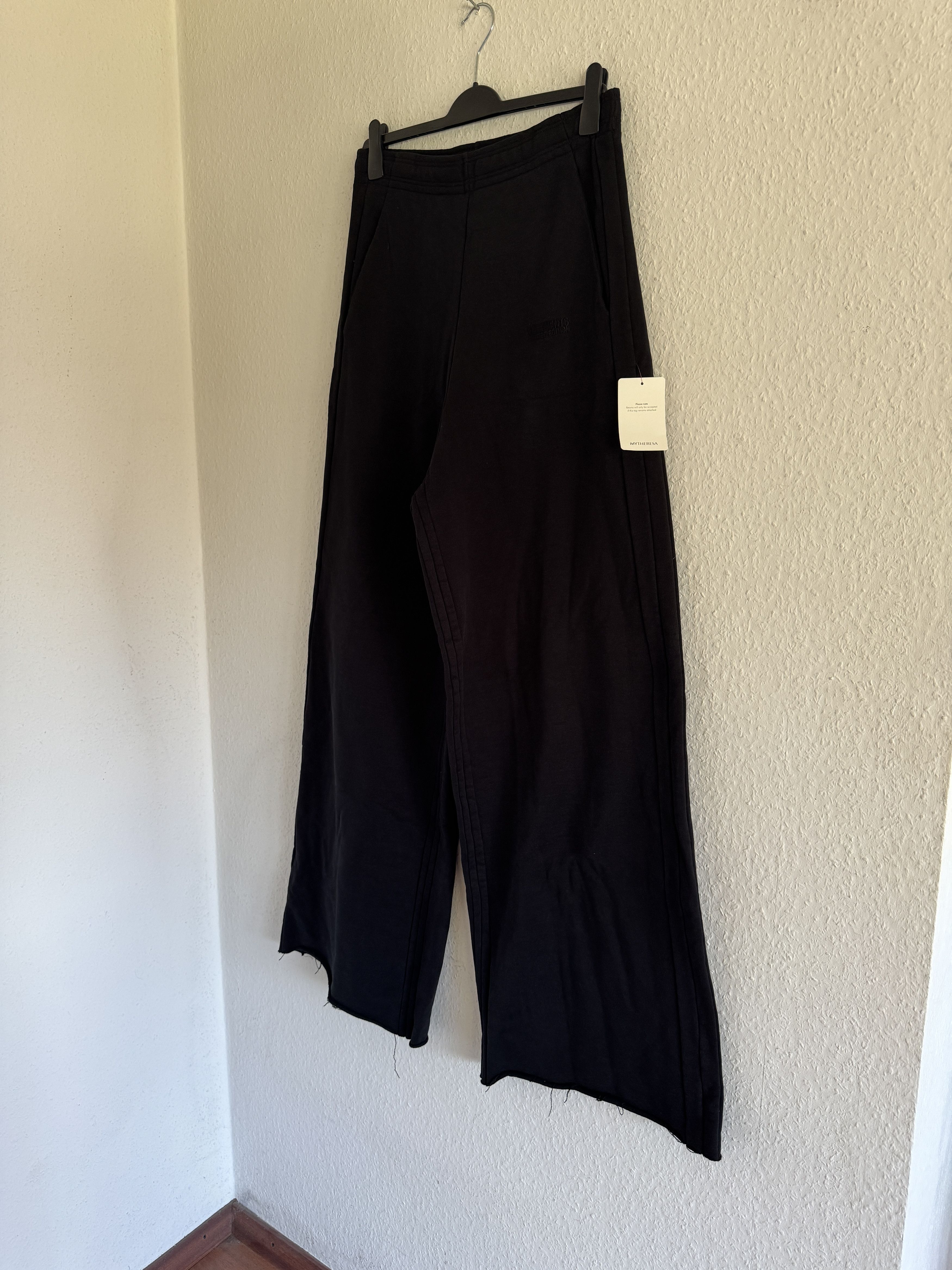 Vetements Wide Leg Panelled Cotton Blend Jersey Sweatpants Size US 30 / EU 46 - 5 Thumbnail