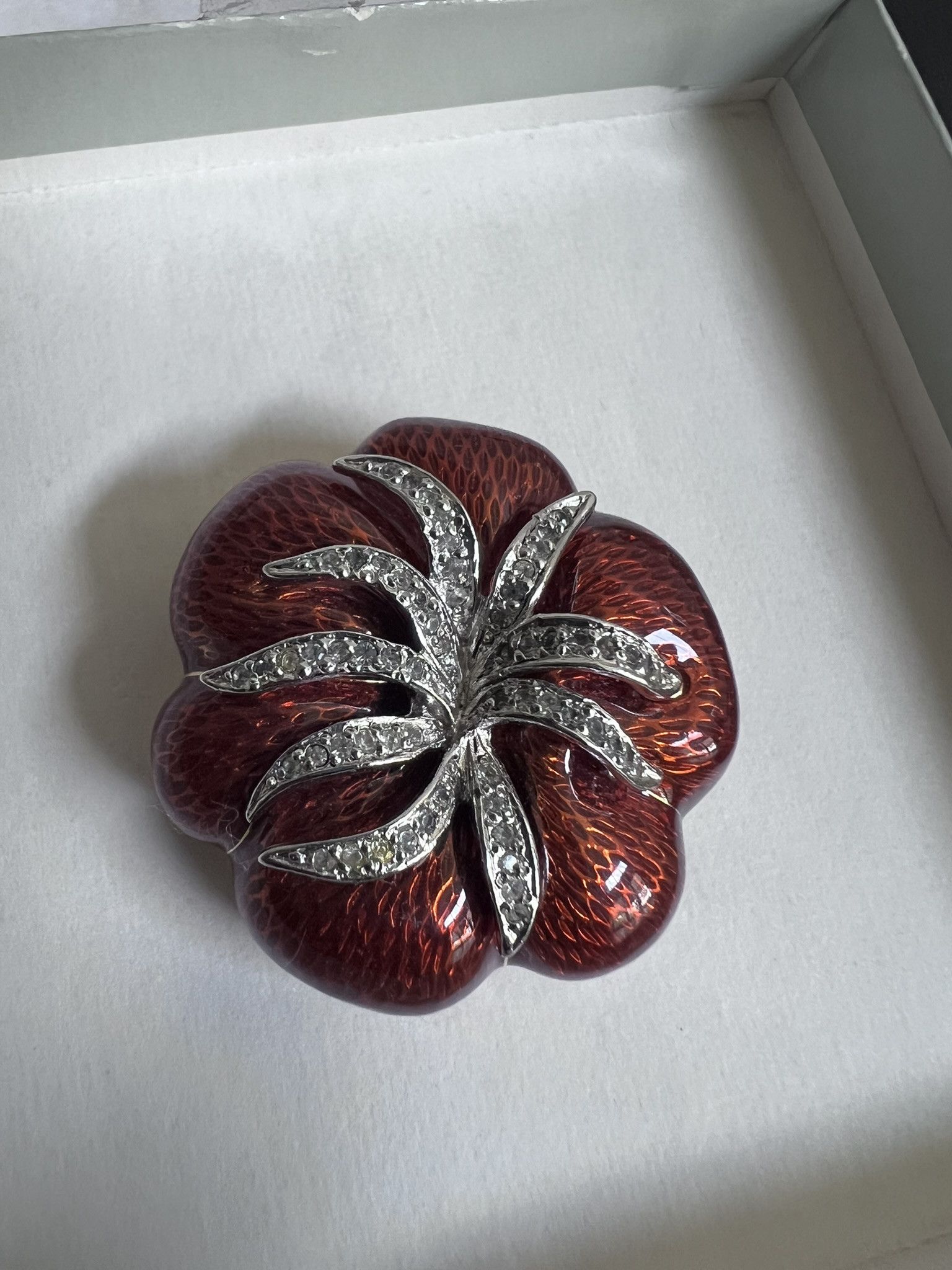 JUDITH LEIBER Strawberry Brooch