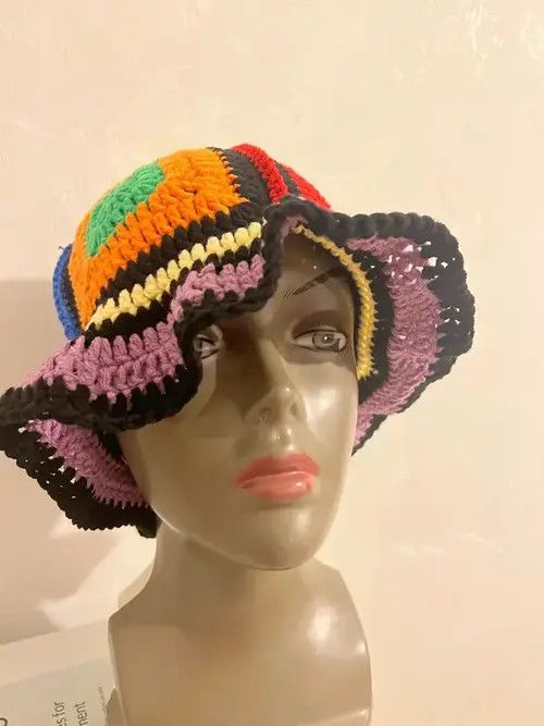 Other Handmade Crochet Bucket Hat Size ONE SIZE - 1 Thumbnail