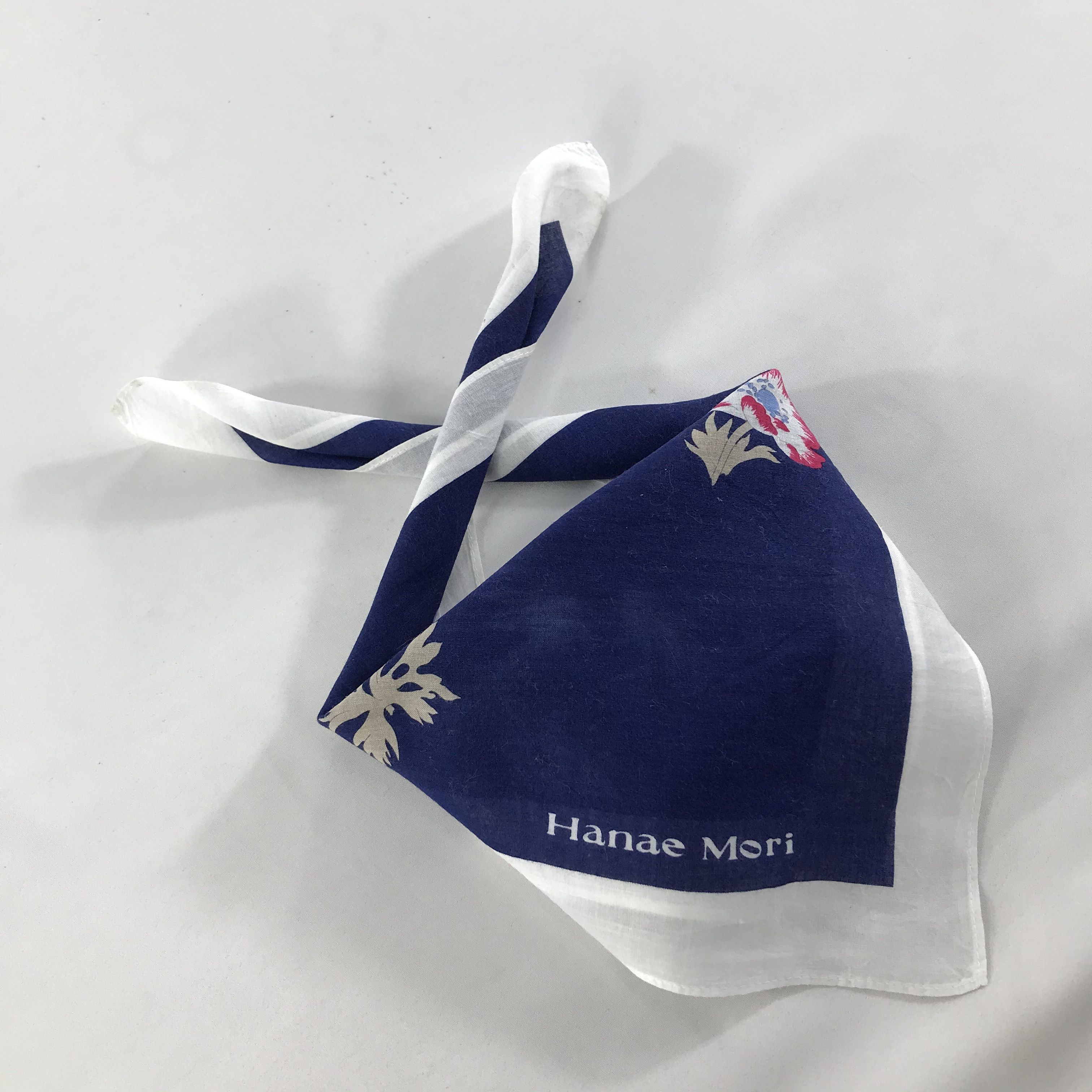 Hanae Mori × Vintage Hanae Mori Bandana / Handkerchief / Neckerchief - S1508 Size ONE SIZE - 4 Thumbnail