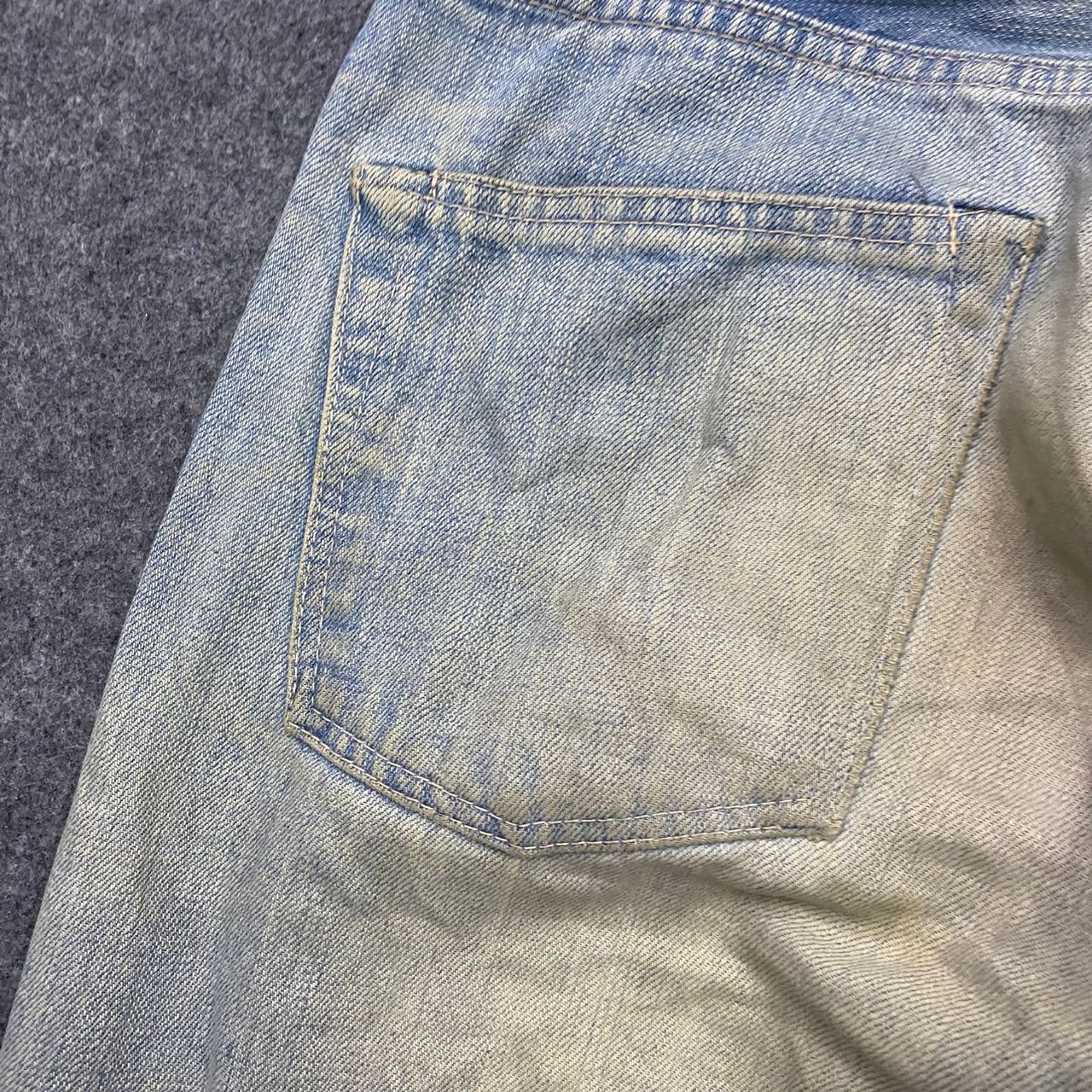 OMNIGOD 💥Best Offer💥Vintage Omigod Selvegde Distressed Denim Size US 33 - 13 Thumbnail
