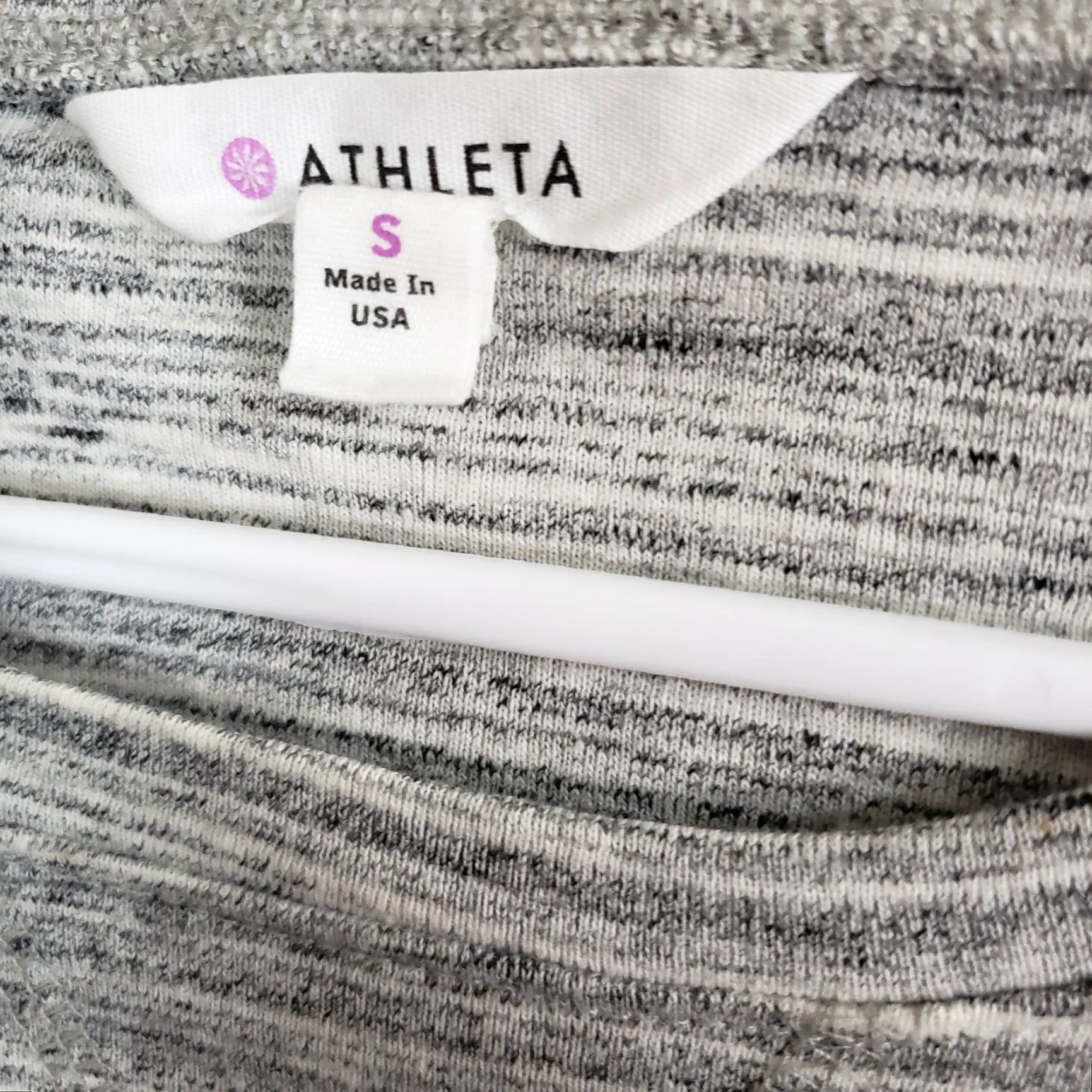 Athleta Athleta Womens Top Shirt Small Gray Short Sleeve Cotton Blend Size S / US 4 / IT 40 - 5 Thumbnail