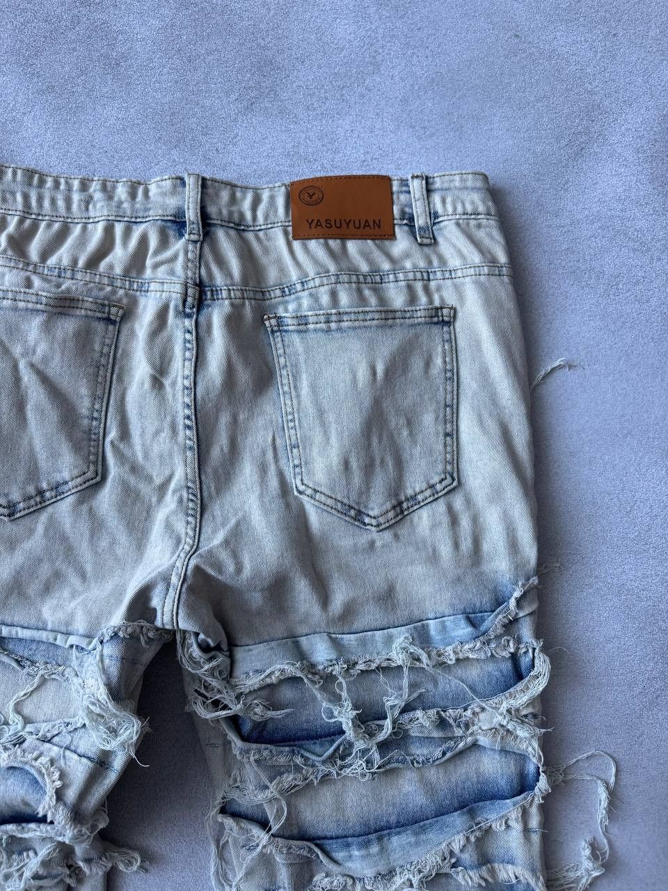 Jean Washed Stacked Distressed Ripped Skinny Jeans Size US 36 / EU 52 - 5 Thumbnail