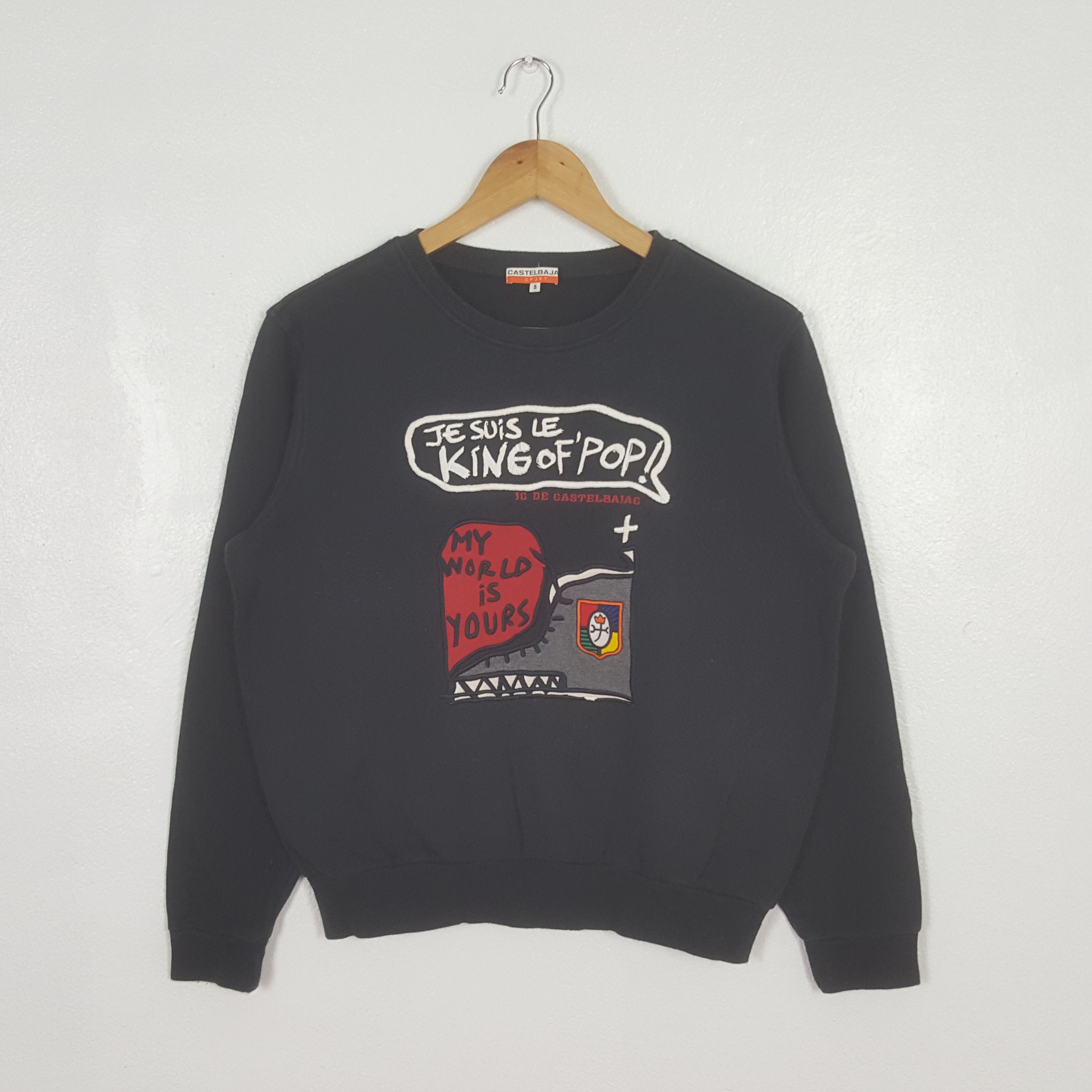 Jean Charles De Castelbajac Vintage Castelbajac Jesuis Le King Of Pop Sweatshirt C310N23 Size US M / EU 48-50 / 2 - 1 Thumbnail