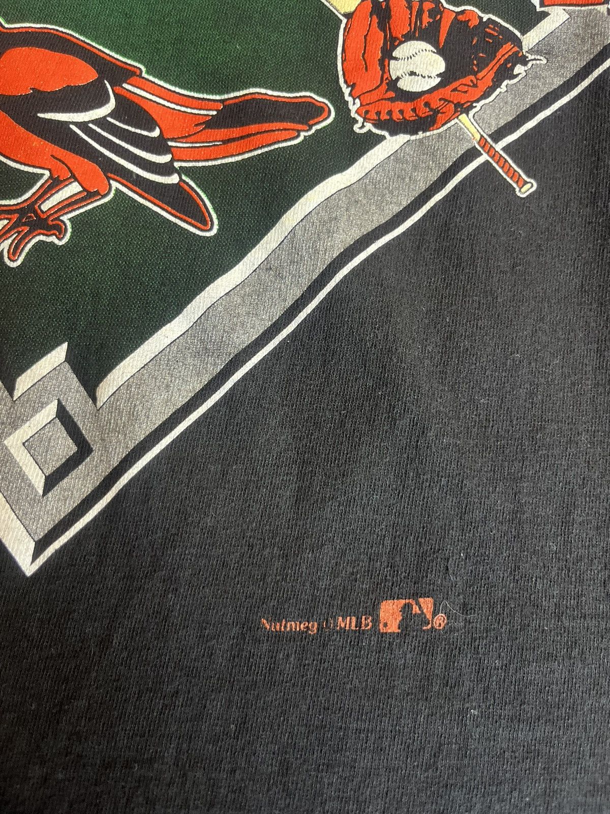MLB Vintage BALTIMORE ORIOLES Nutmeg O MLB Team 90’s Tshirt Size US M / EU 48-50 / 2 - 6 Thumbnail