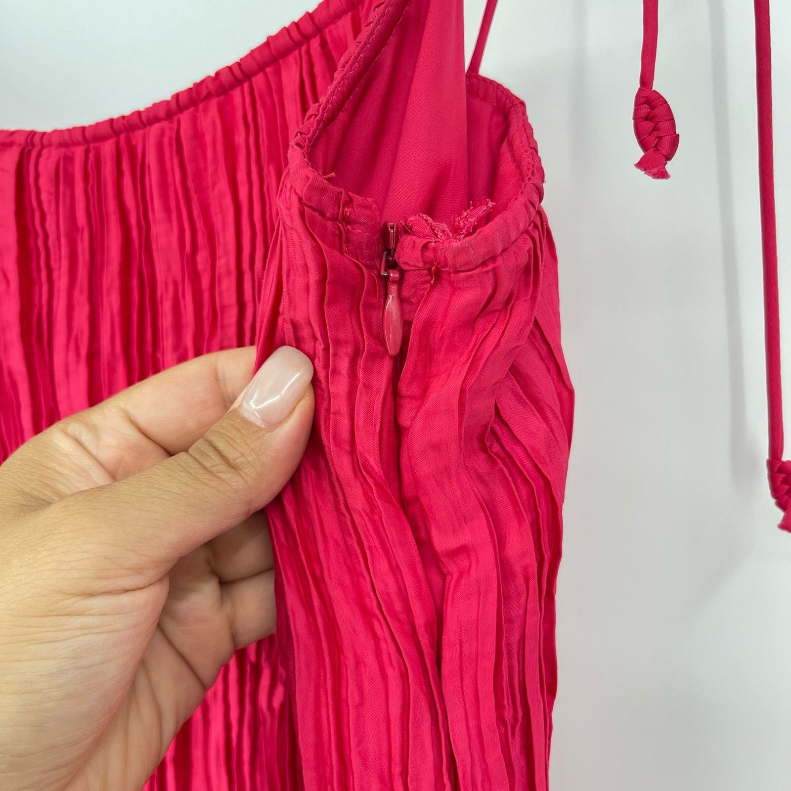 Ulla Johnson Ulla Johnson | Orla Dress Orchid Pink Crinkle Pleated Midi 8 Size M / US 6-8 / IT 42-44 - 11 Thumbnail