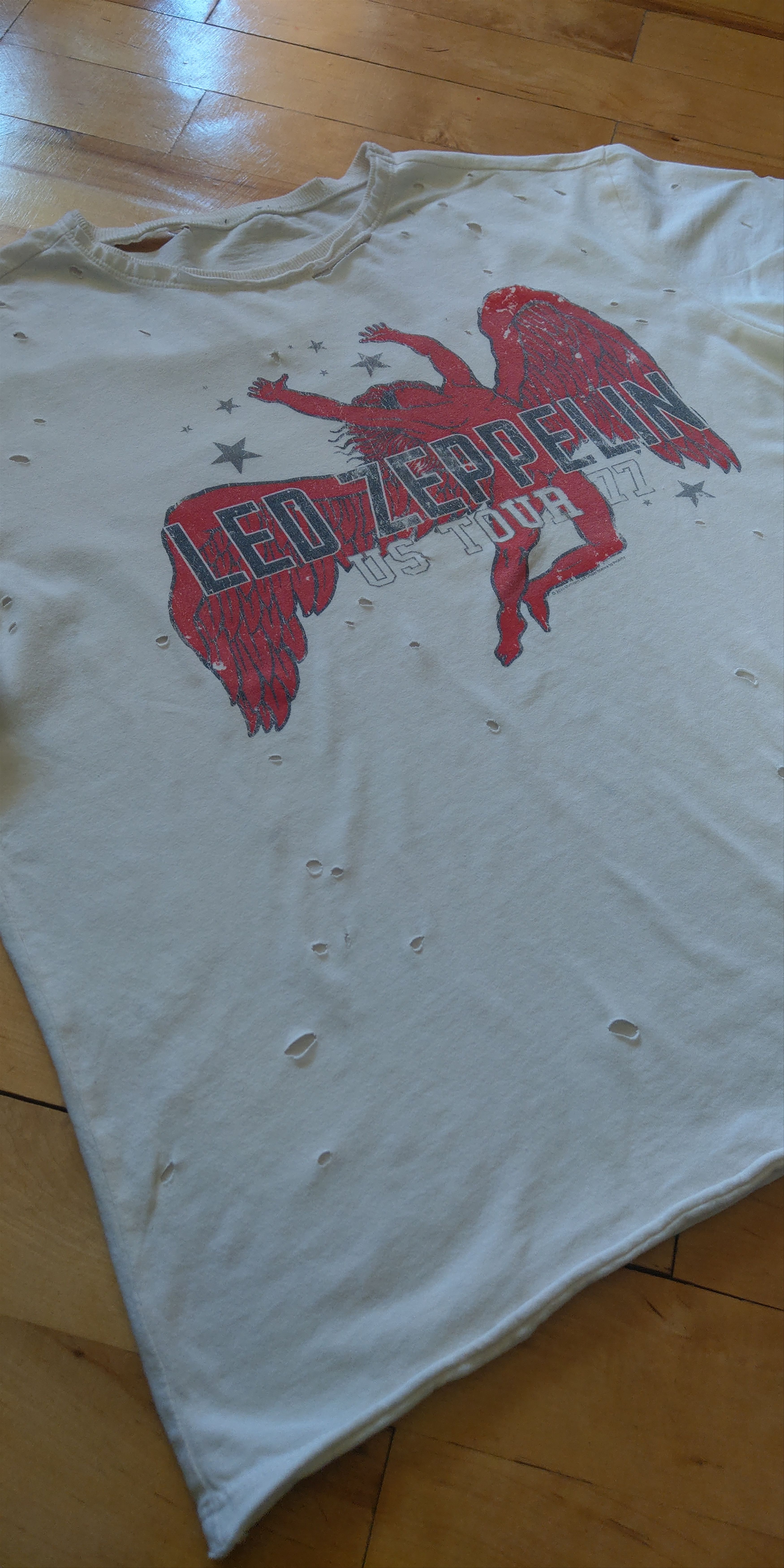 Band Tees Led Zeppelin Custom Distressed T-shirt Size US L / EU 52-54 / 3 - 2 Thumbnail
