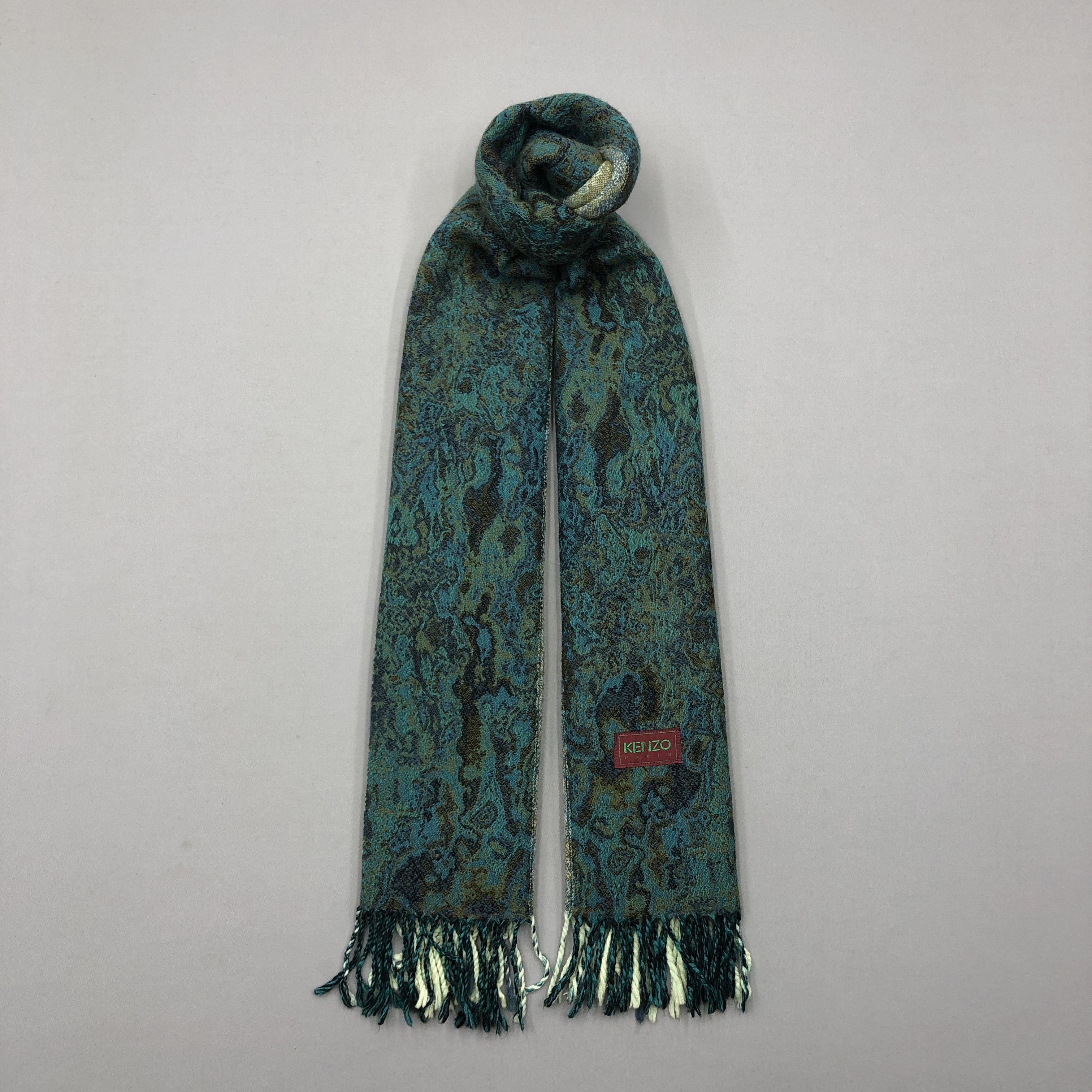 Kenzo Vintage Kenzo Scarf Muffler Wool Cashmere Scarves Size ONE SIZE - 1 Thumbnail