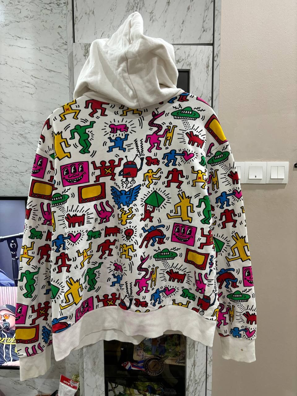 Japanese Brand × Keith Haring × Vintage Keith Haring Big Bang Collaboration Tour Hoodie Rare Size US M / EU 48-50 / 2 - 2 Thumbnail