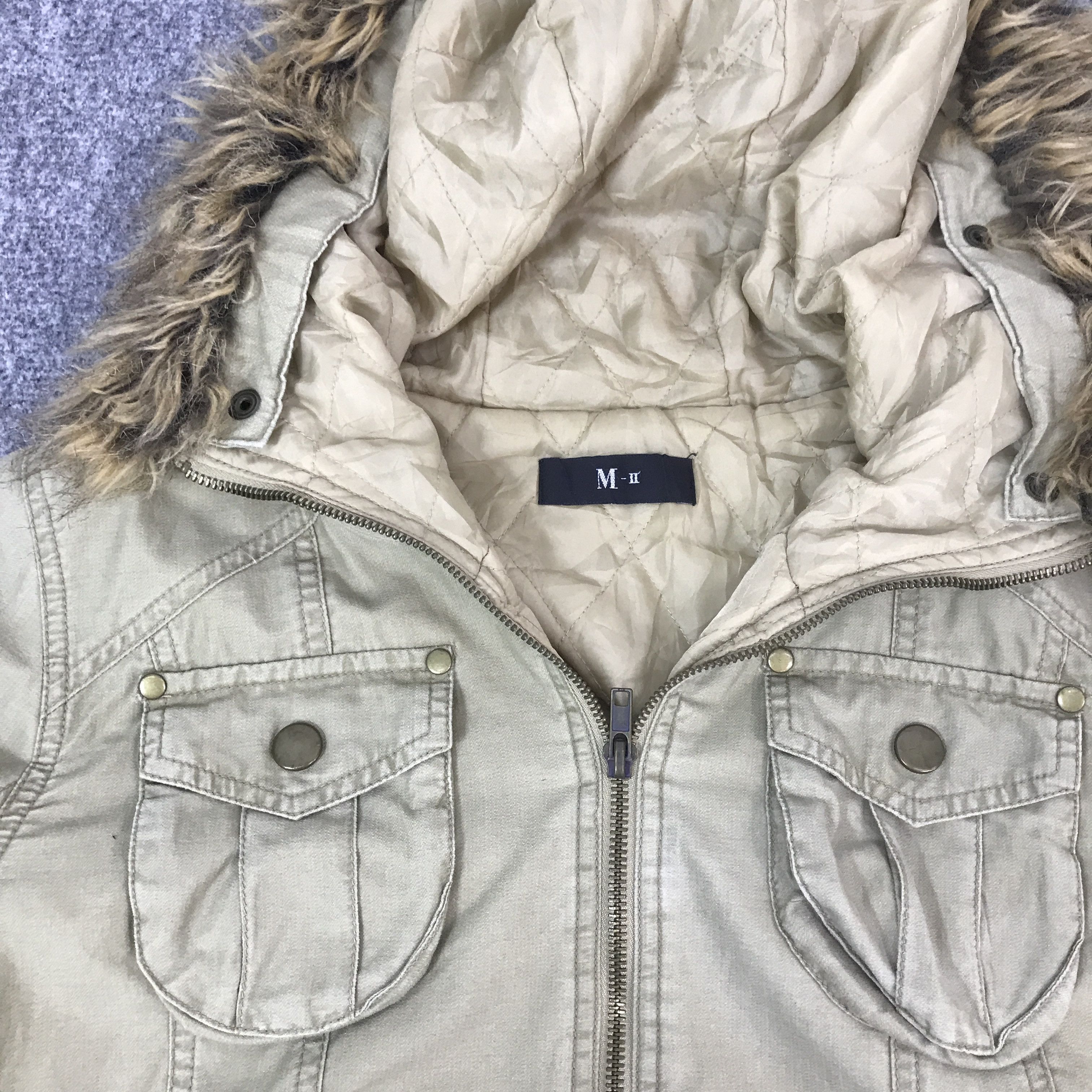 Japanese Brand vintage Japan style m-ii fur hoodie jacket K61B18 Size US M / EU 48-50 / 2 - 8 Thumbnail