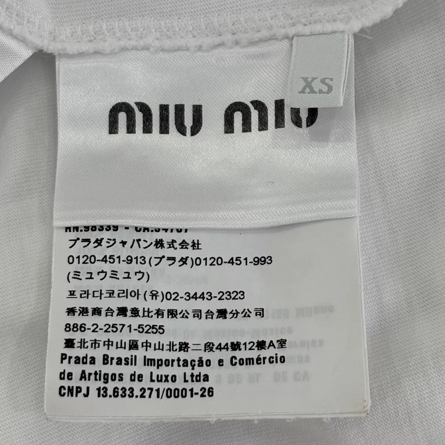 Miu Miu MIU MIU Women's Heart Graffiti Cat Print SS Tee Size US XS / EU 42 / 0 - 4 Thumbnail