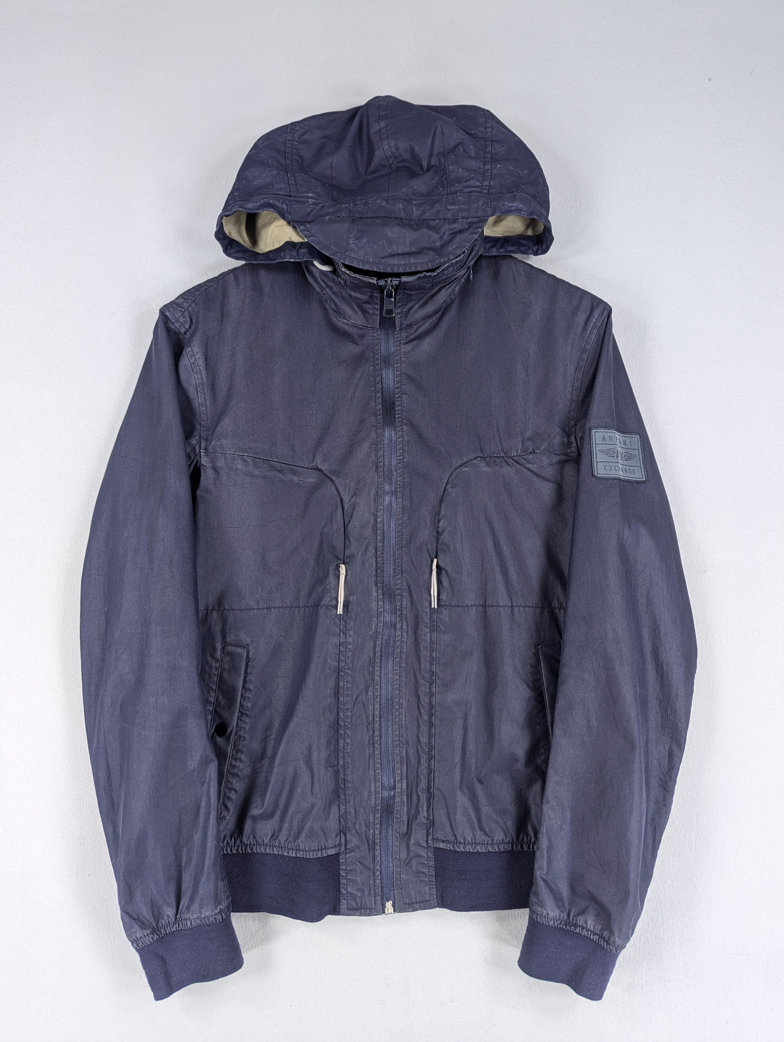 Armani Exchange Double Pocket Hoodie Zipper Jacket